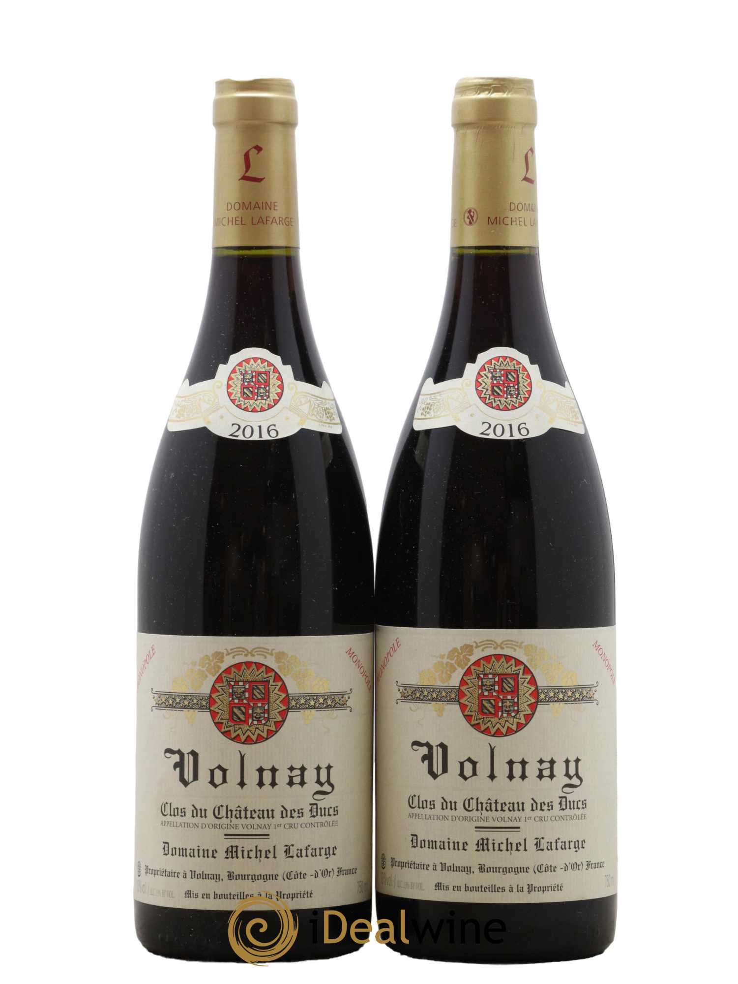 Volnay 1er Cru Clos du Château des Ducs Lafarge (Domaine) 2016 - Lot de 2 bouteilles - 0