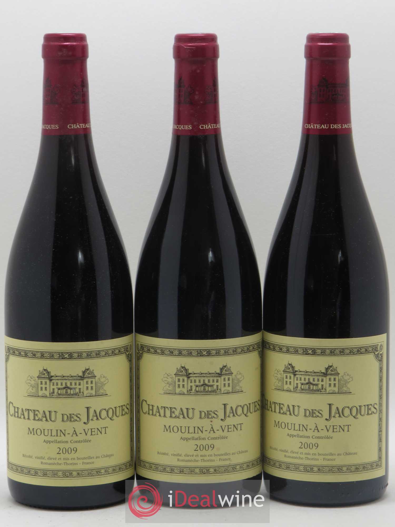 Moulin-à-Vent Château des Jacques 2009 - Lot de 3 bouteilles - 0