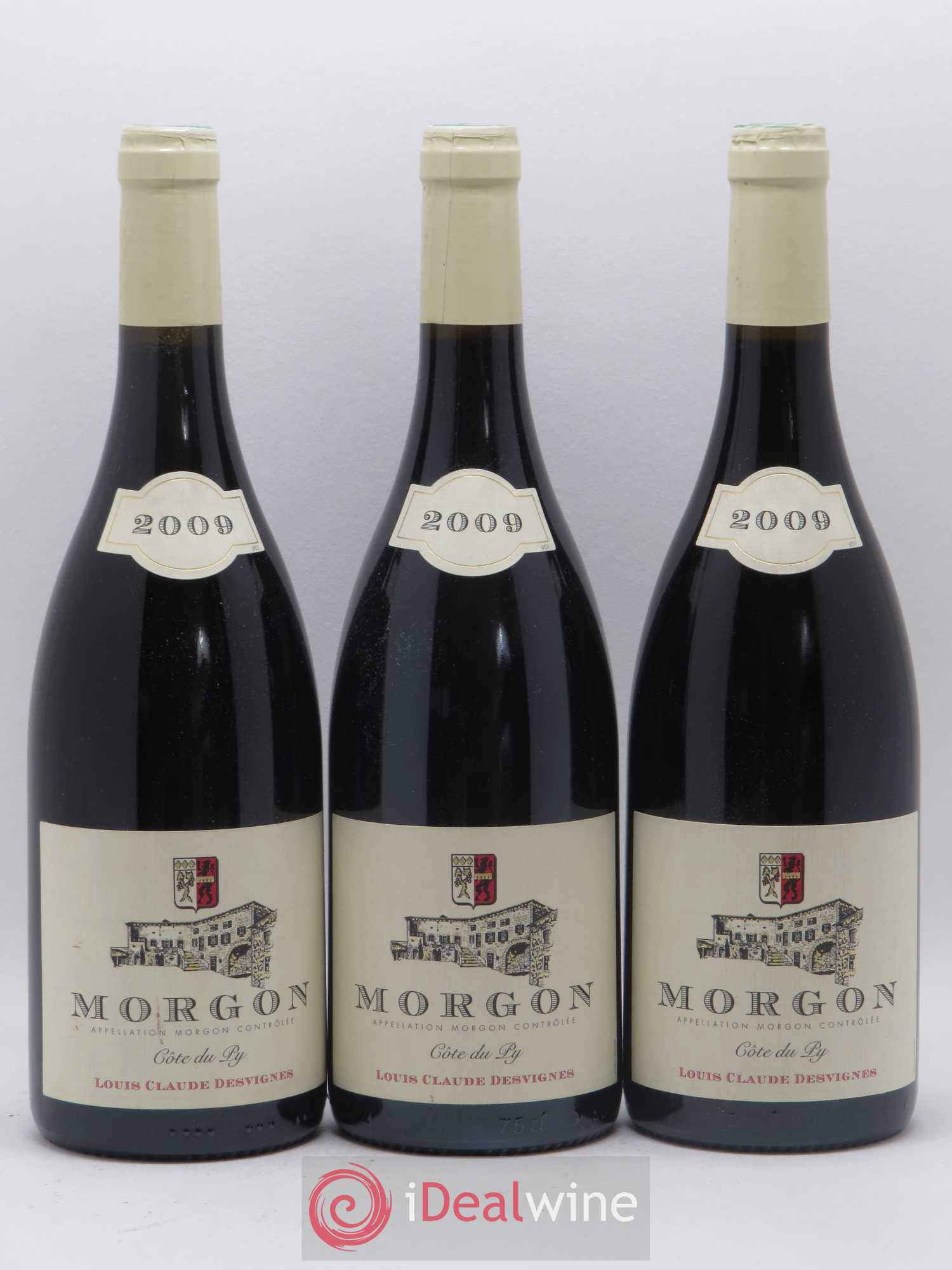 Morgon Côte du Py Louis-Claude Desvignes 2009 - Lot de 3 bouteilles - 0