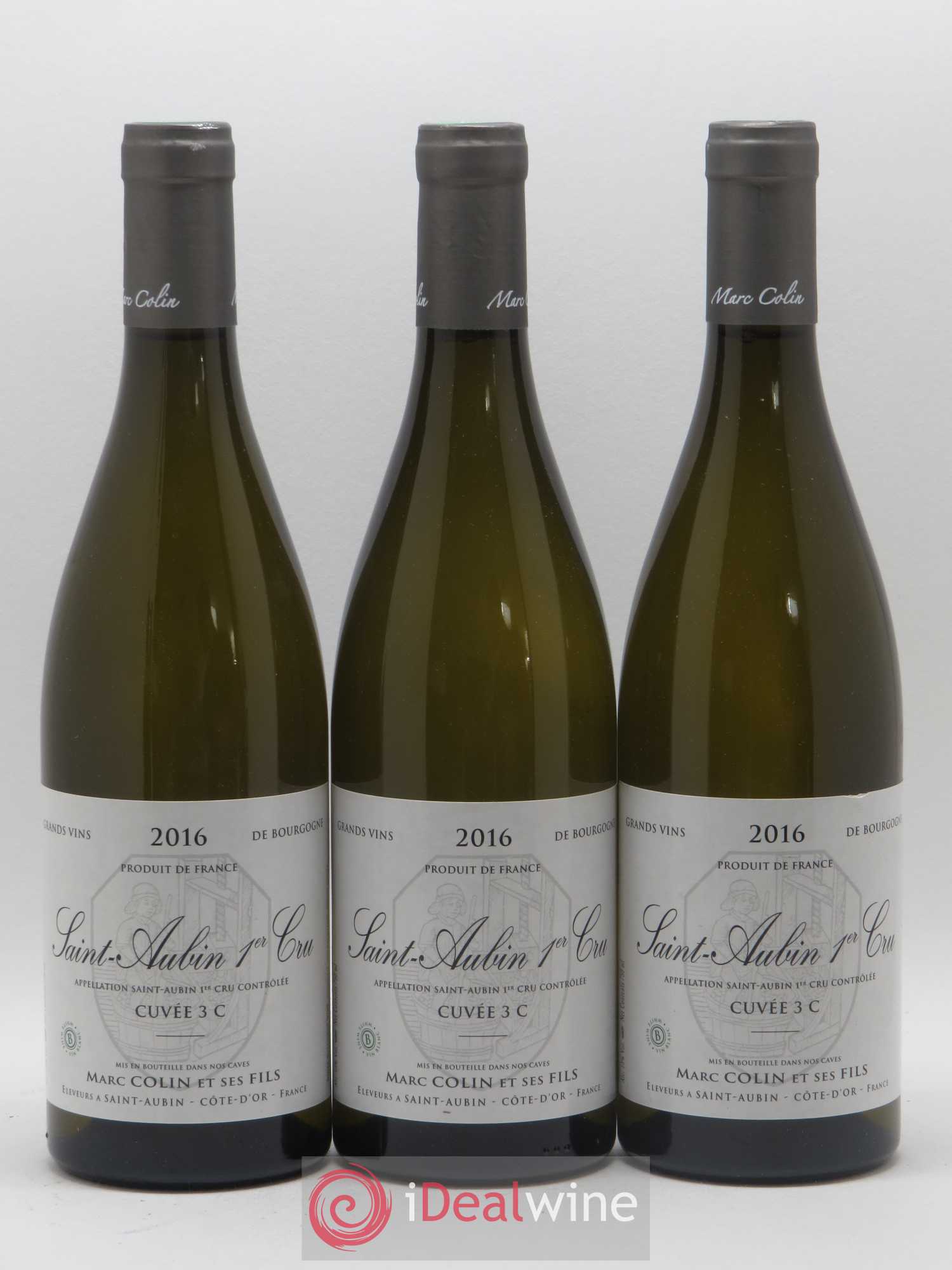Saint-Aubin 1er Cru Cuvée 3C Marc Colin 2016 - Posten von 3 Flaschen - 0