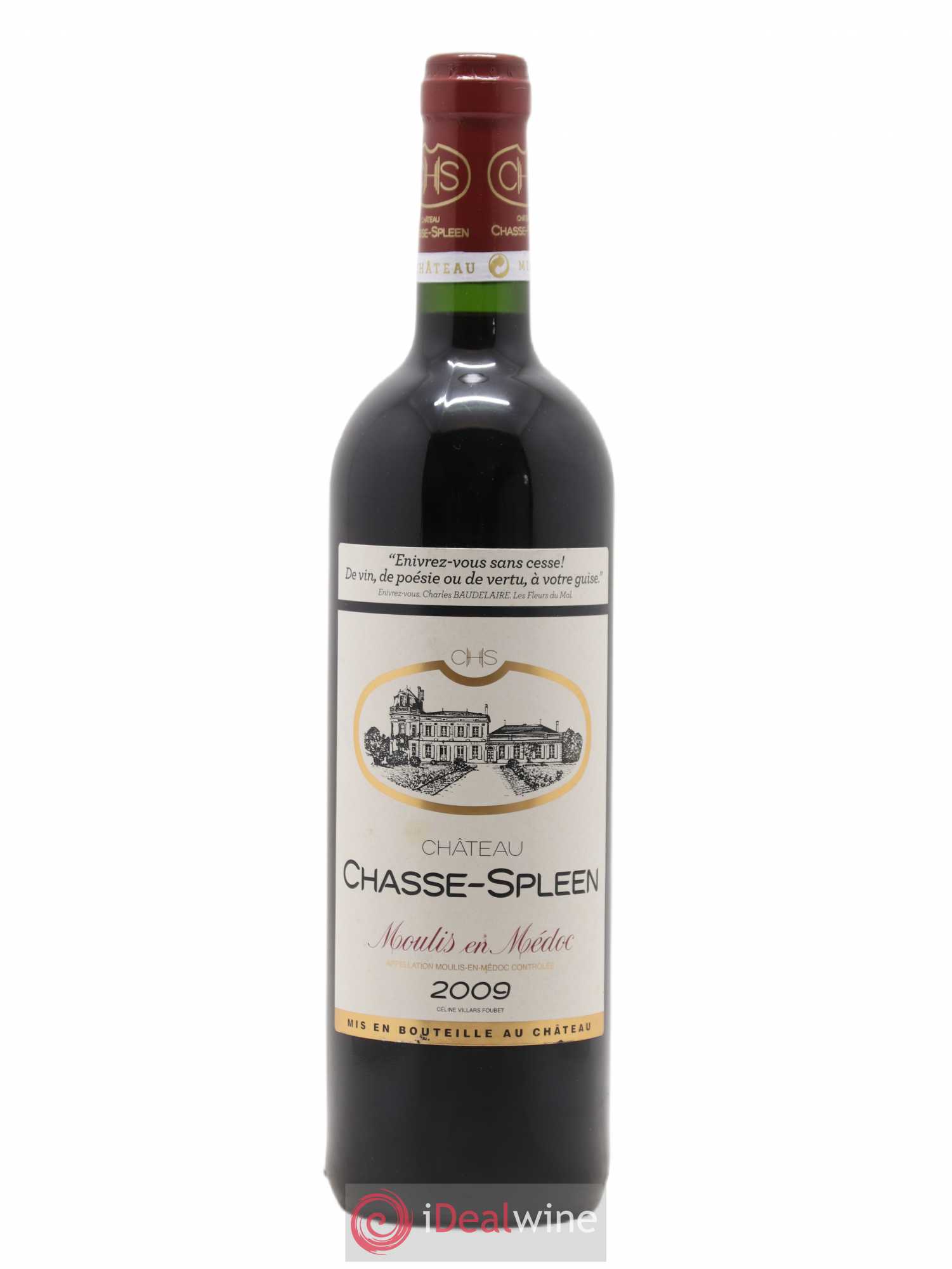 Château Chasse Spleen 2009 - Lot de 1 bouteille - 0