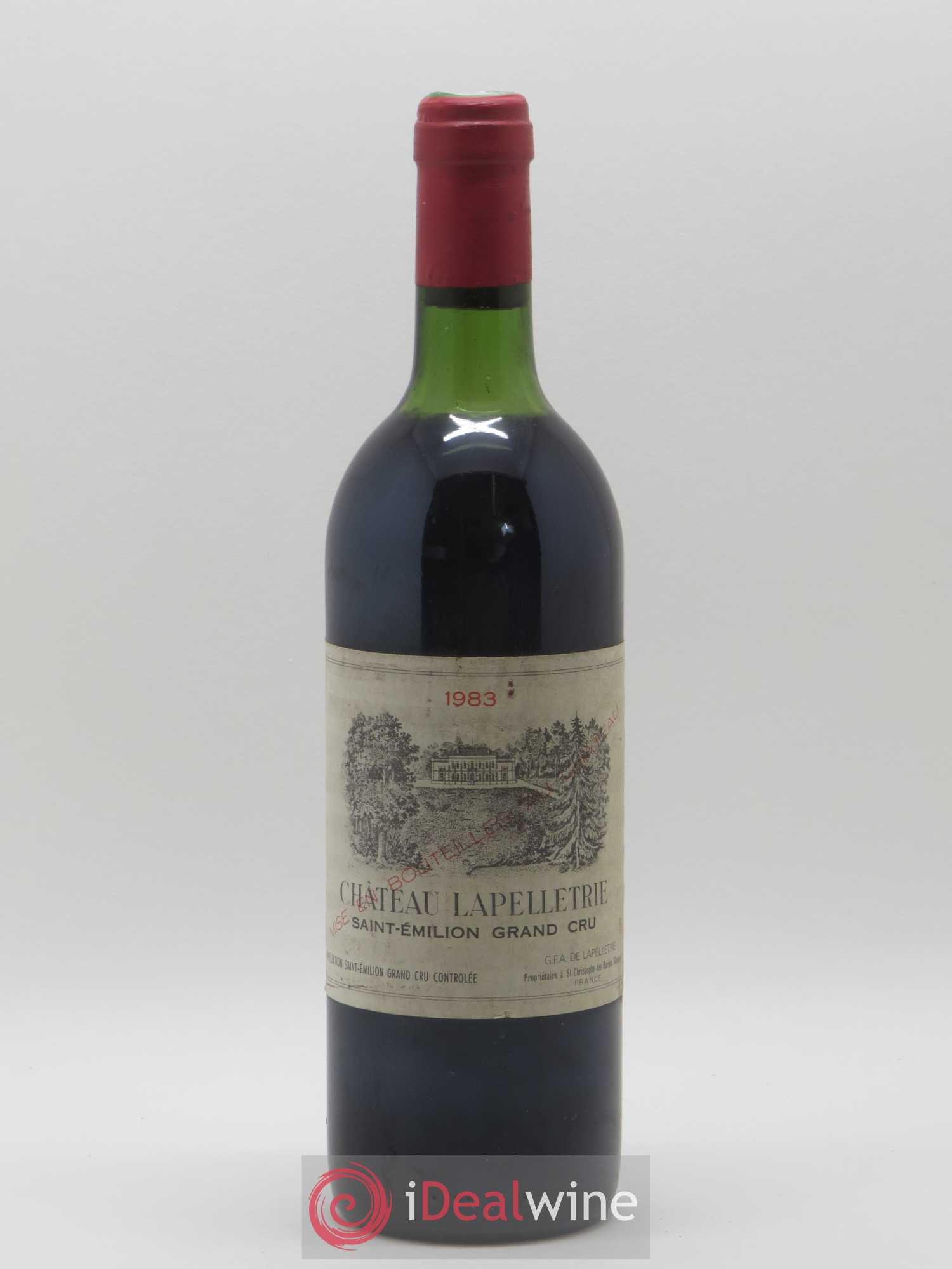 Saint-Émilion Grand Cru Château Lapelletrie 1983 - Posten von 1 Flasche - 0