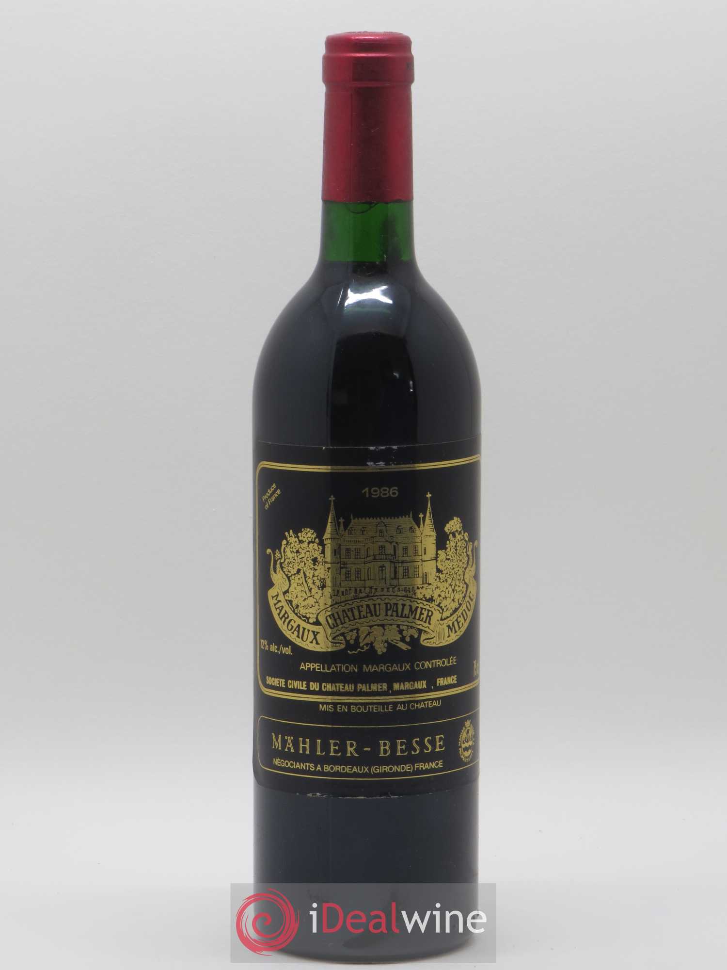 Château Palmer 3ème Grand Cru Classé 1986 - Lot de 1 bouteille - 0