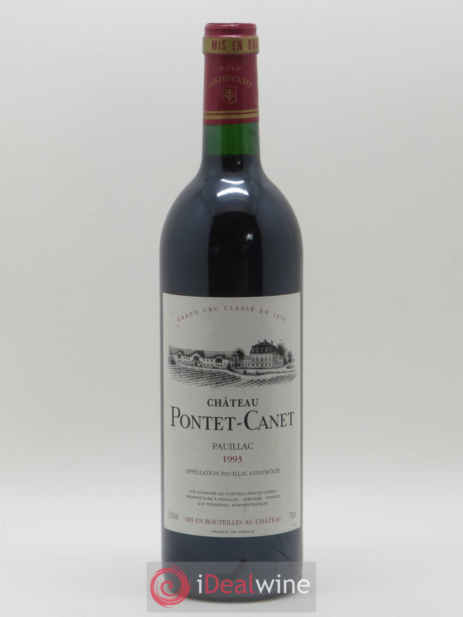 Château Pontet Canet 5ème Grand Cru Classé 1993 - Lot de 1 bouteille - 0