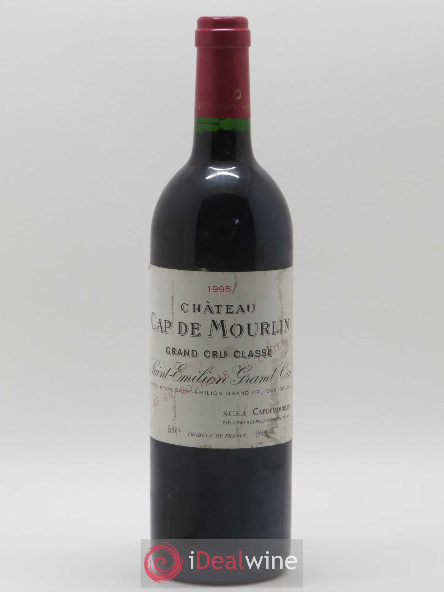 Château Cap de Mourlin Grand Cru Classé 1995 - Lot de 1 bouteille - 0