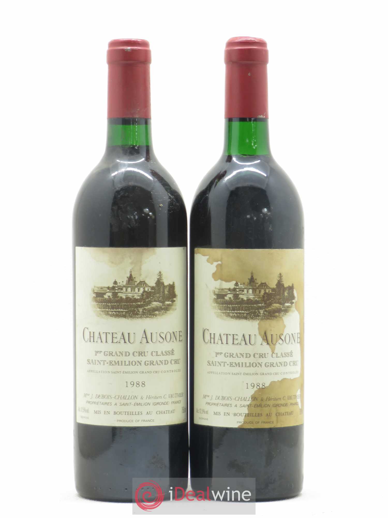 Château Ausone 1er Grand Cru Classé A 1988 - Lot de 2 bouteilles - 0