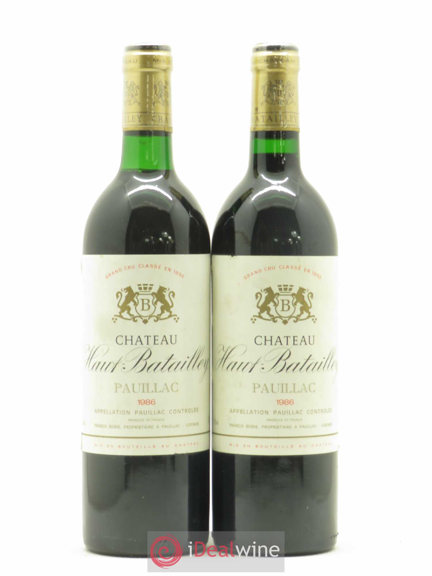 Château Haut Batailley 5ème Grand Cru Classé 1986 - Lot de 2 bouteilles - 0