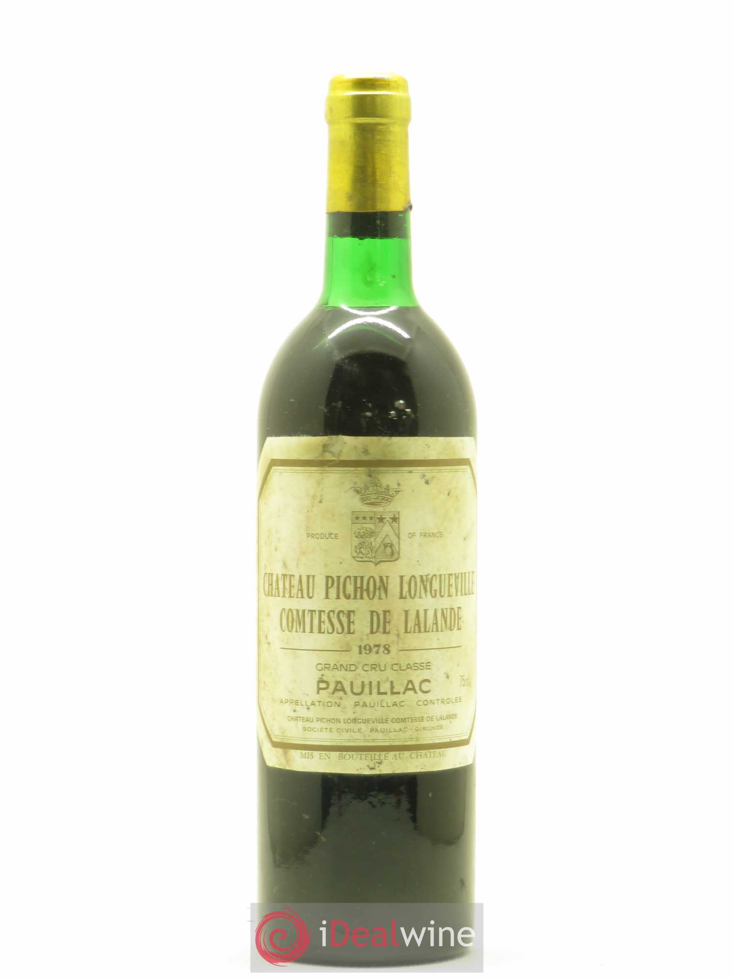 Château Pichon Longueville Comtesse de Lalande 2ème Grand Cru Classé 1978 - Lot de 1 bouteille - 0