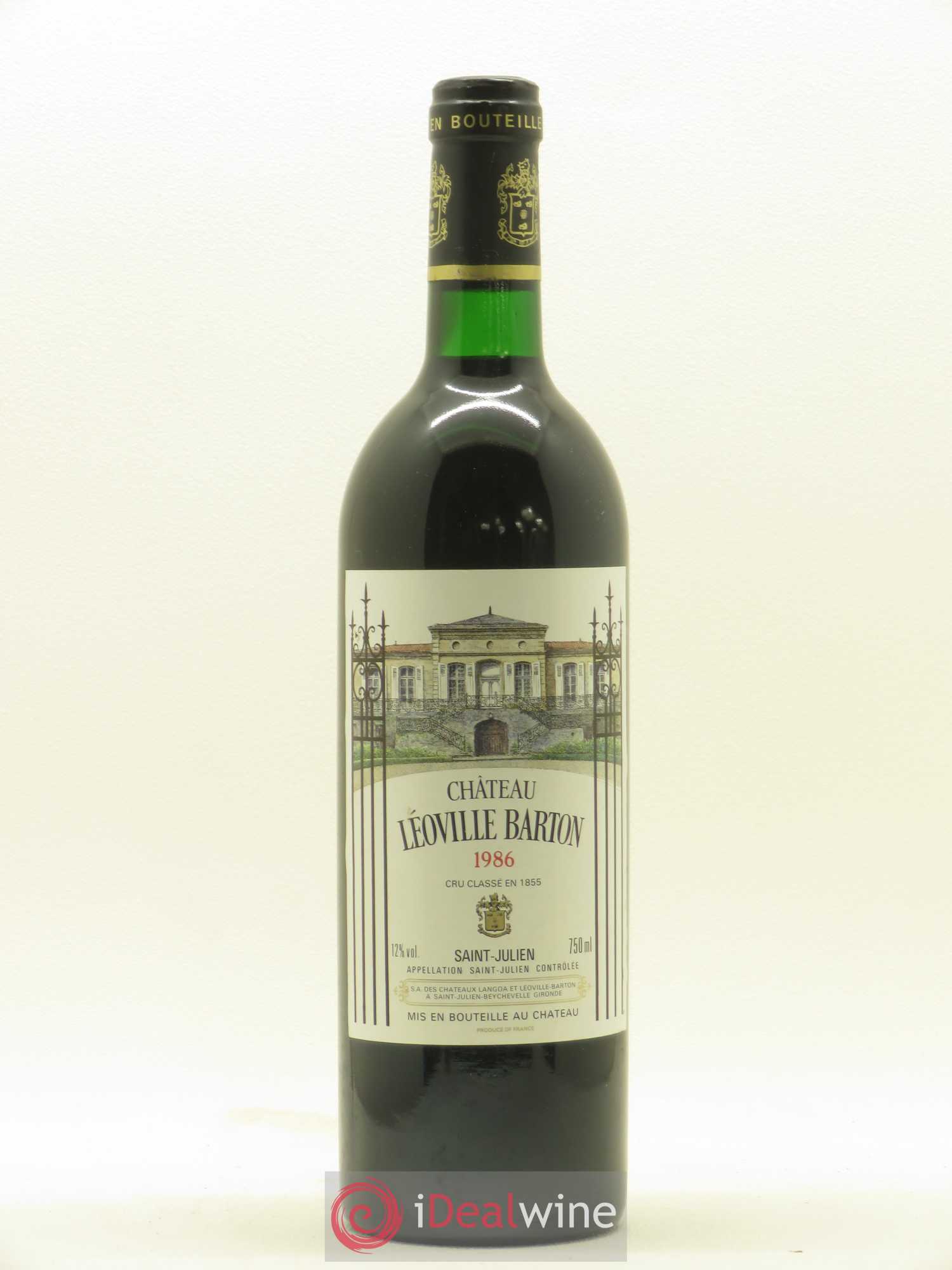 Château Léoville Barton 2ème Grand Cru Classé 1986 - Lot de 1 bouteille - 0