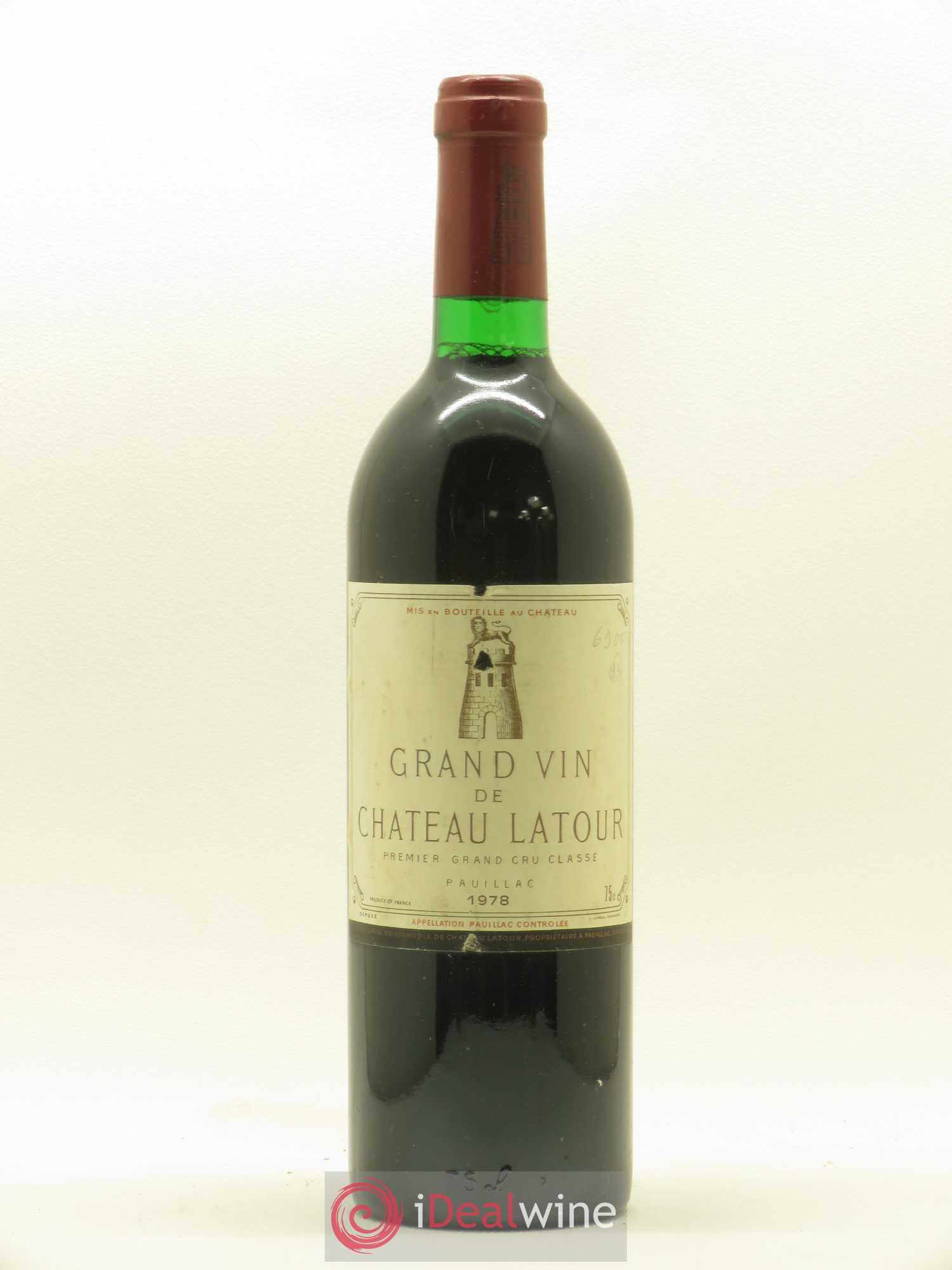 Château Latour 1er Grand Cru Classé 1978 - Lot de 1 bouteille - 0