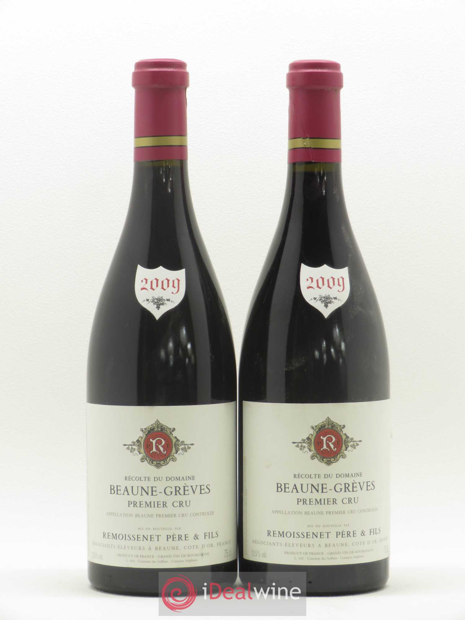 Beaune 1er Cru Grèves Maison Remoissenet 2009 - Posten von 2 Flaschen - 0