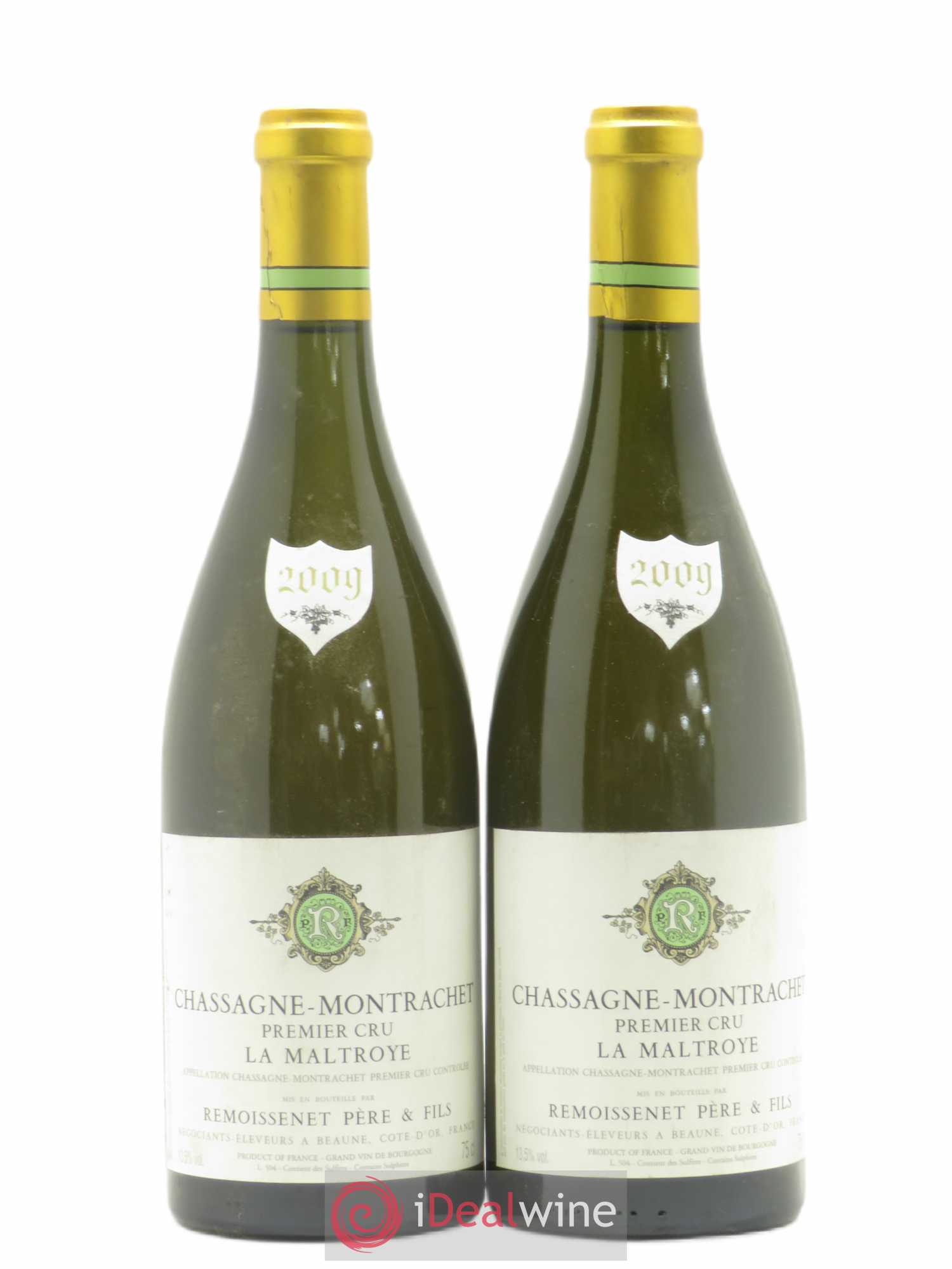 Chassagne-Montrachet 1er Cru La Maltroye Maison Remoissenet 2009 - Lotto di 2 bottiglie - 0