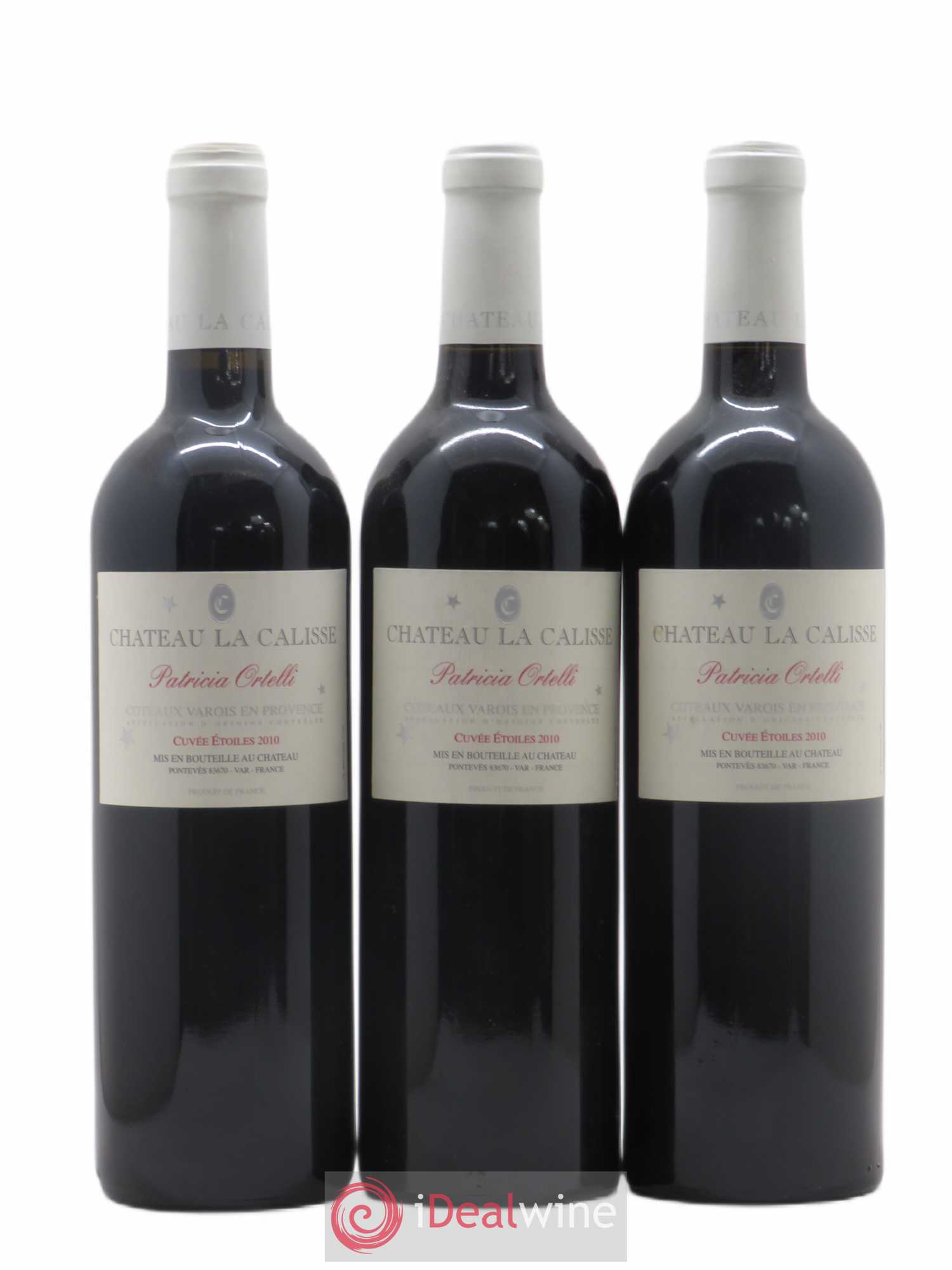 Coteaux Varois en Provence Château La Calisse Cuvée Etoiles Patricia Ortelli 2010 - Posten von 3 Flaschen - 0