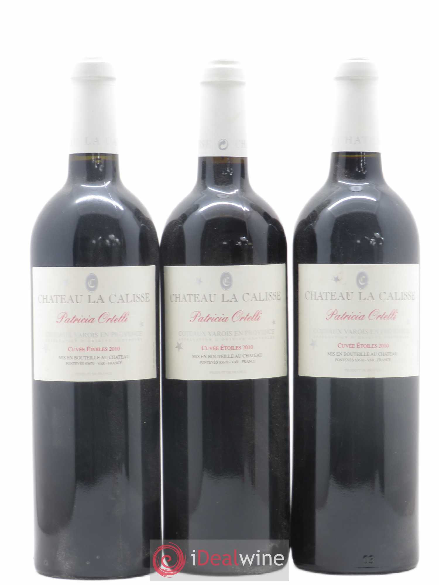 Coteaux Varois en Provence Château La Calisse Cuvée Etoiles Patricia Ortelli 2010 - Posten von 3 Flaschen - 0