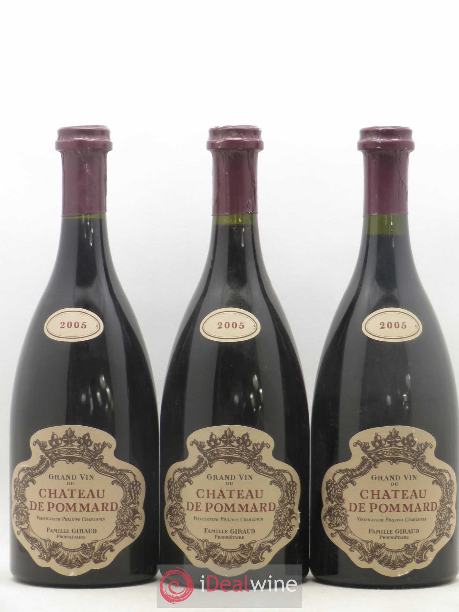 Pommard Château de Pommard 2005 - Lot de 3 bouteilles - 0