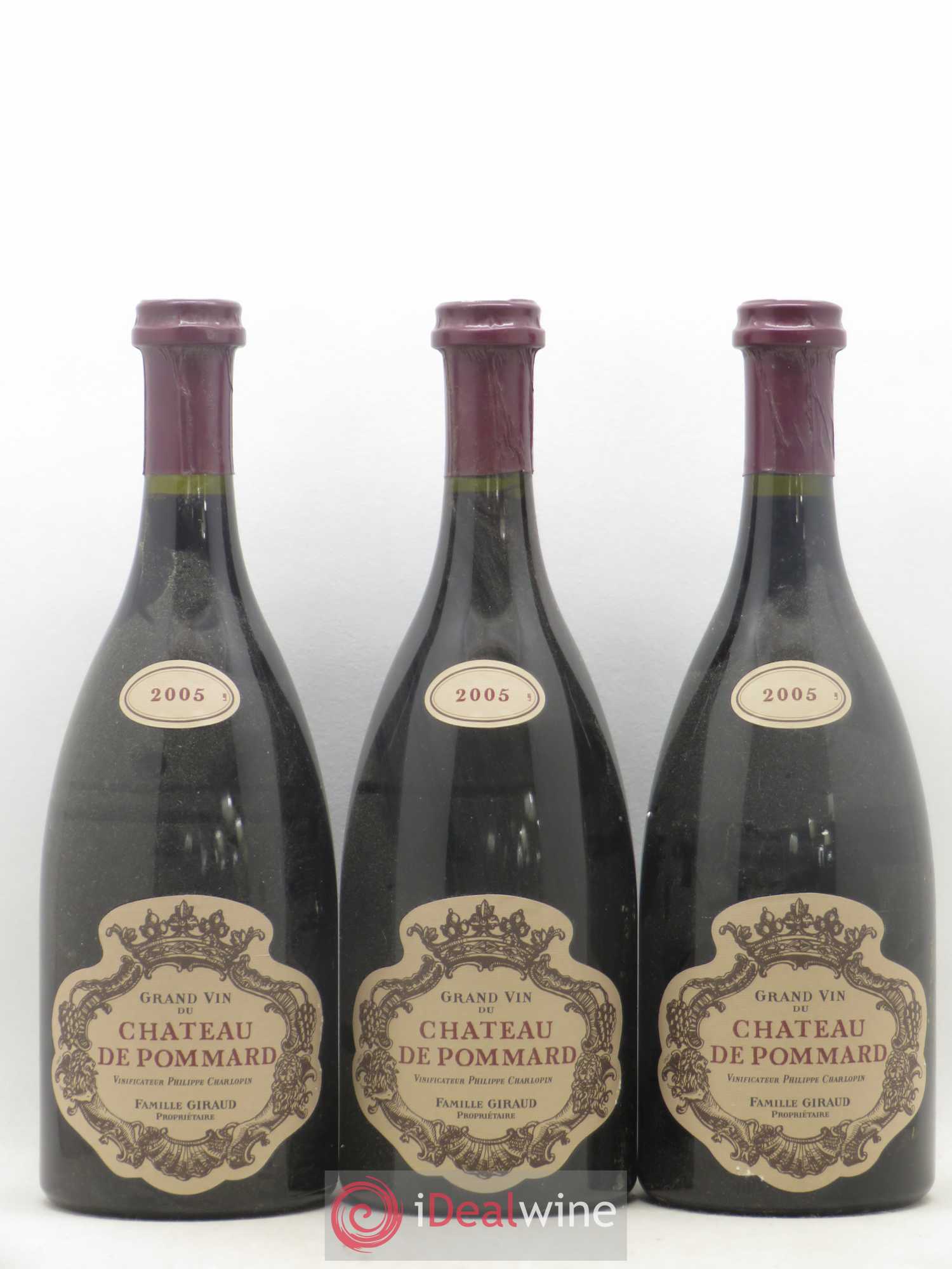 Pommard Château de Pommard 2005 - Lot de 3 bouteilles - 0