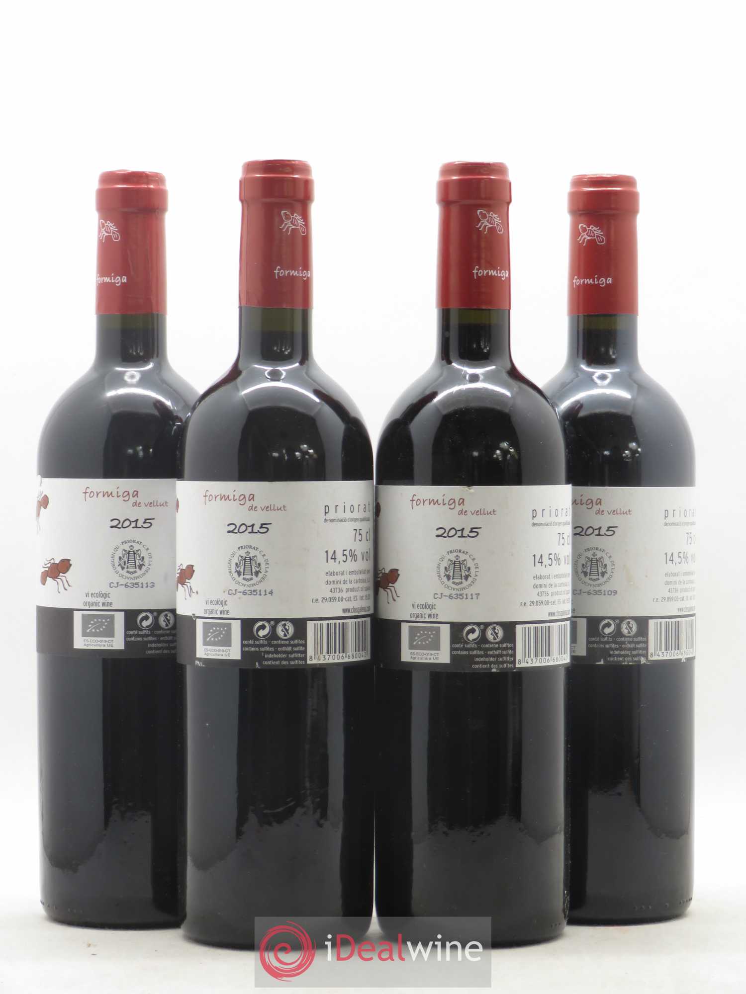 Priorat DOCA Formiga Vellut (no reserve) 2015 - Lot of 4 bottles - 1