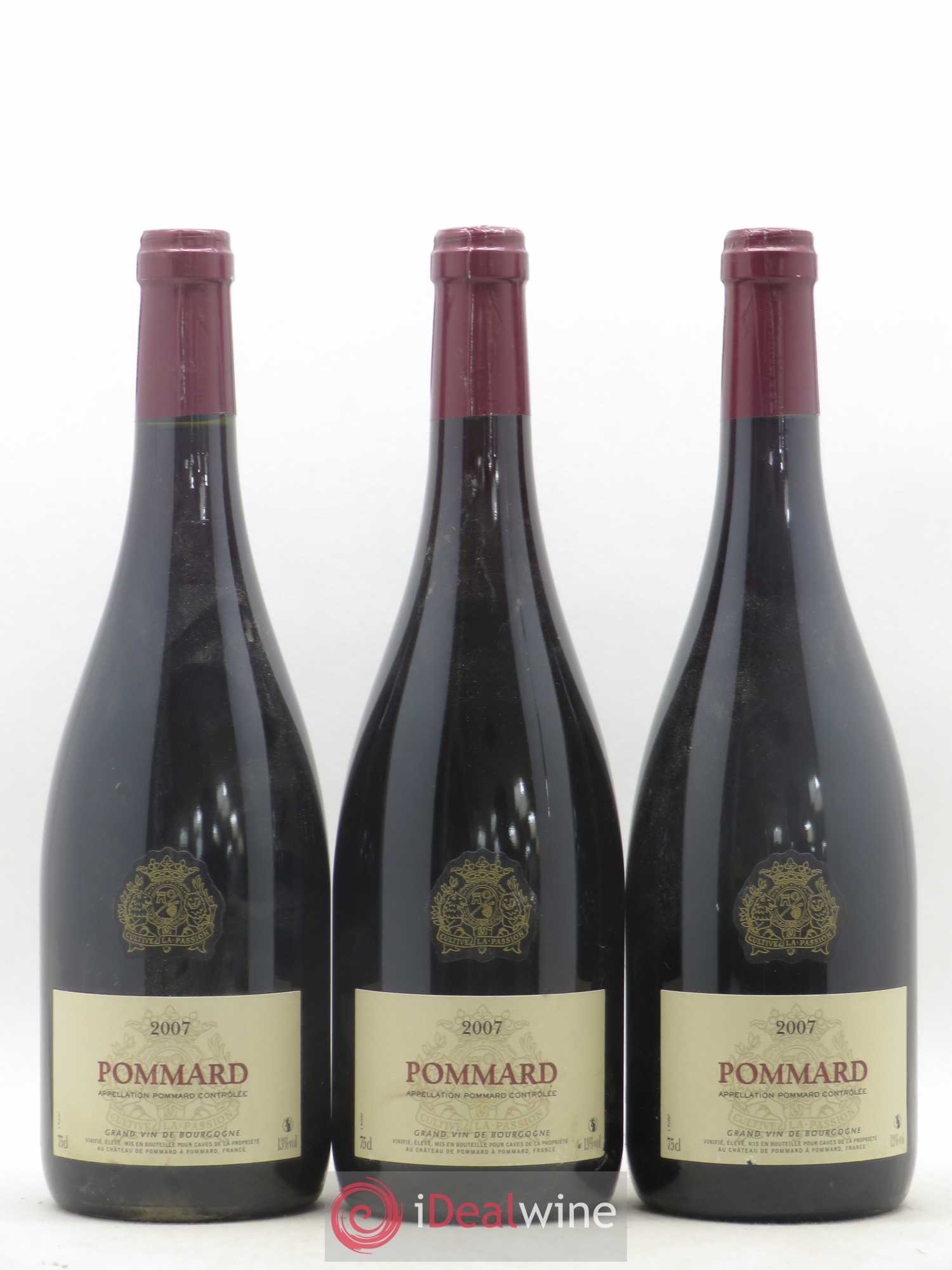 Pommard Château de Pommard Pour Cave de la propriété 2007 - Posten von 3 Flaschen - 0