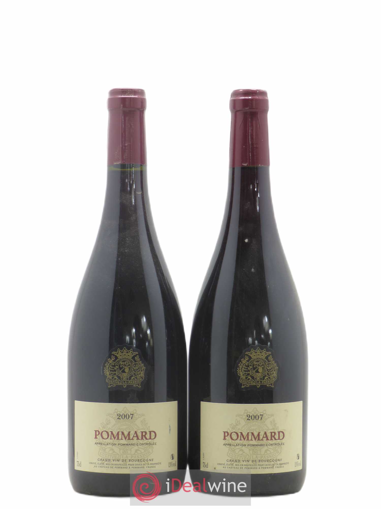 Pommard Château de Pommard Pour Cave de la propriété 2007 - Posten von 2 Flaschen - 0