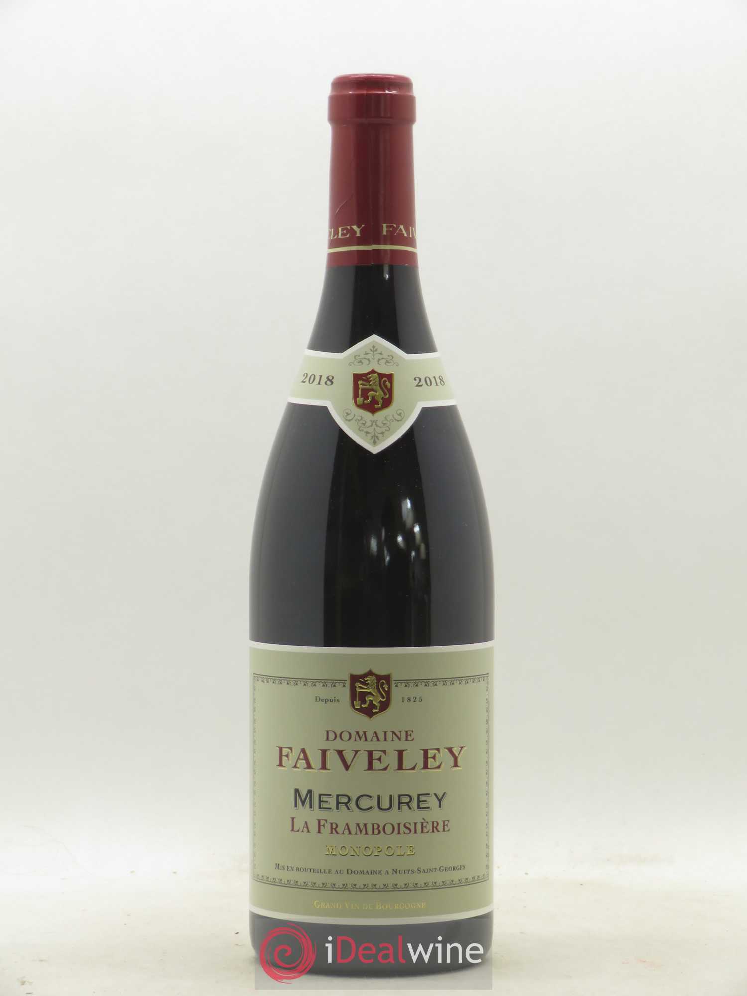Mercurey Domaine de la Framboisière Faiveley 2018 - Lot de 1 bouteille - 0