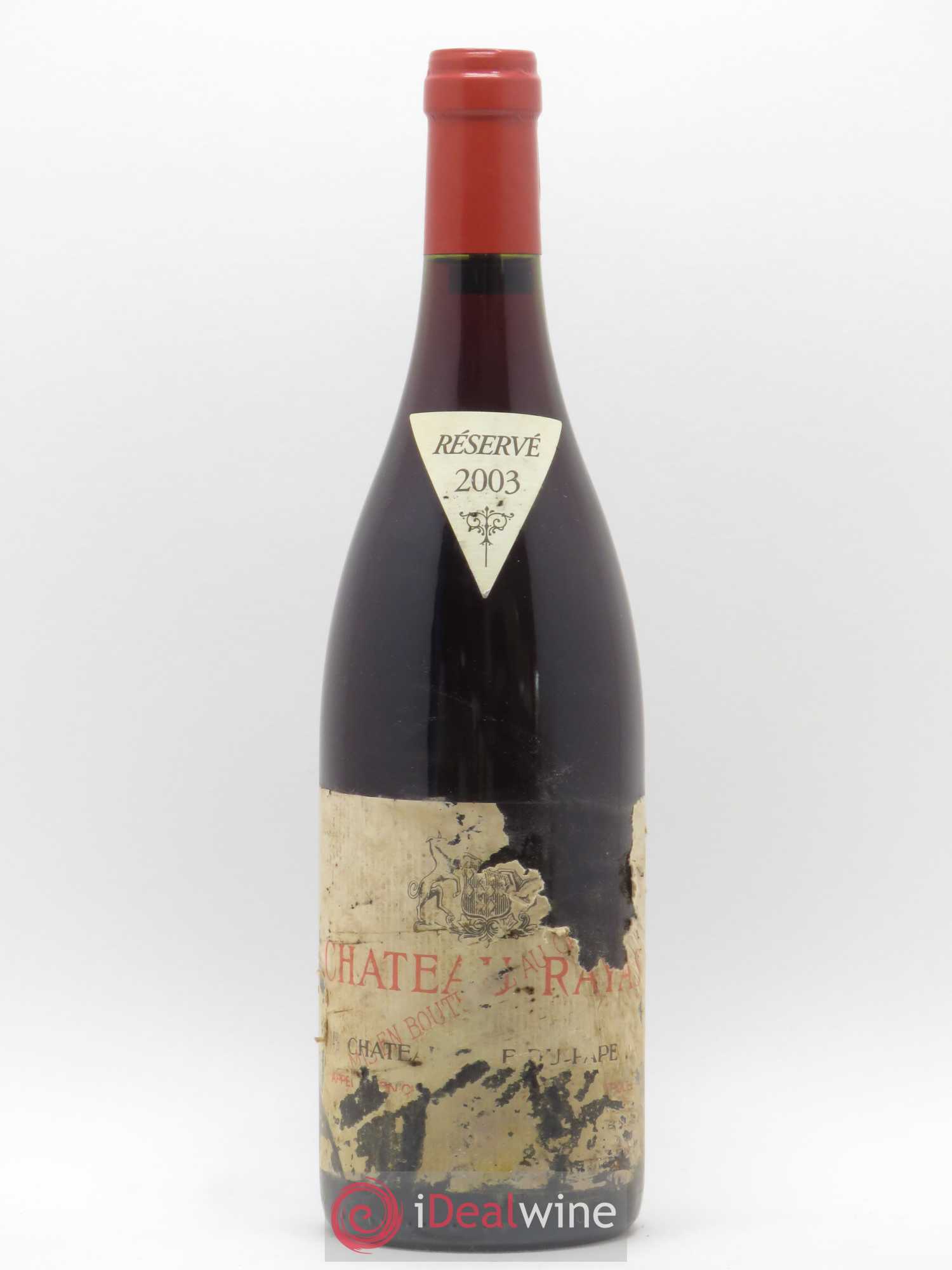 Châteauneuf-du-Pape Château Rayas Emmanuel Reynaud 2003 - Lot de 1 bouteille - 0