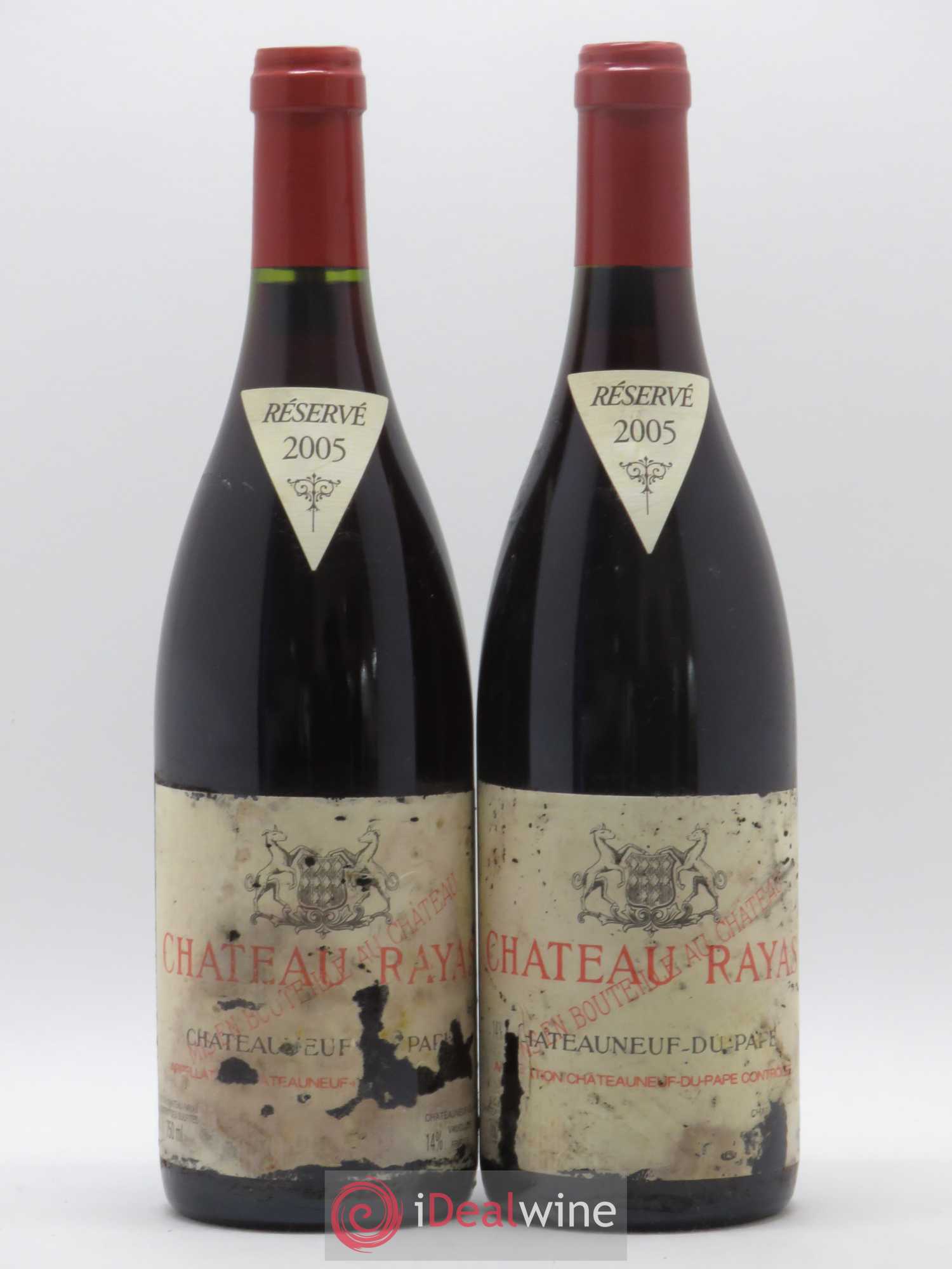 Châteauneuf-du-Pape Château Rayas Emmanuel Reynaud 2005 - Lot de 2 bouteilles - 0