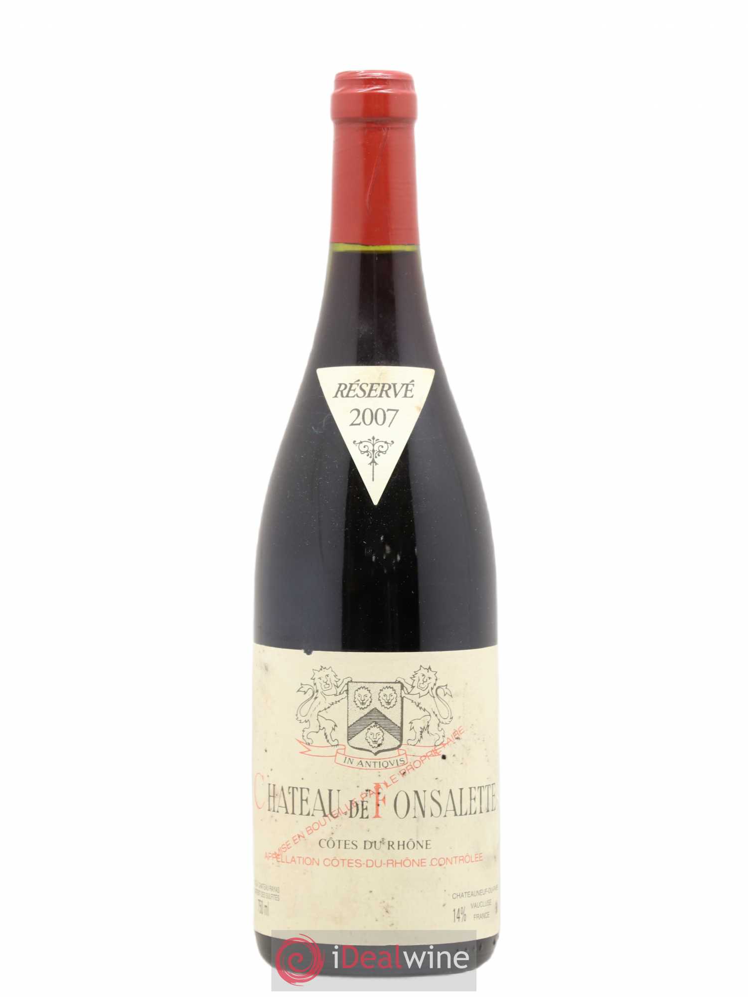 Côtes-du-Rhône Château de Fonsalette Emmanuel Reynaud 2007 - Lot de 1 bouteille - 0