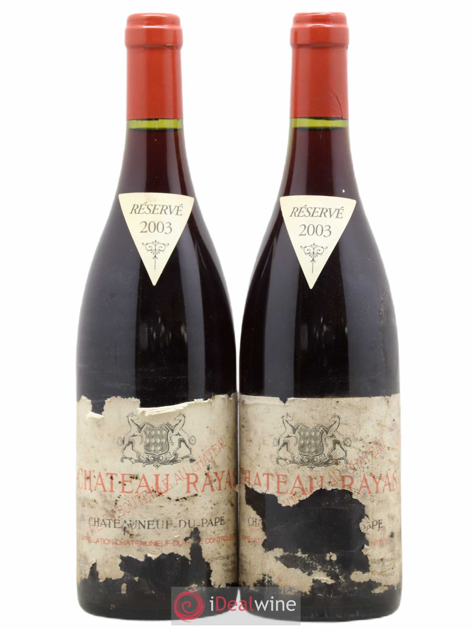 Châteauneuf-du-Pape Château Rayas Emmanuel Reynaud 2003 - Lot de 2 bouteilles - 0