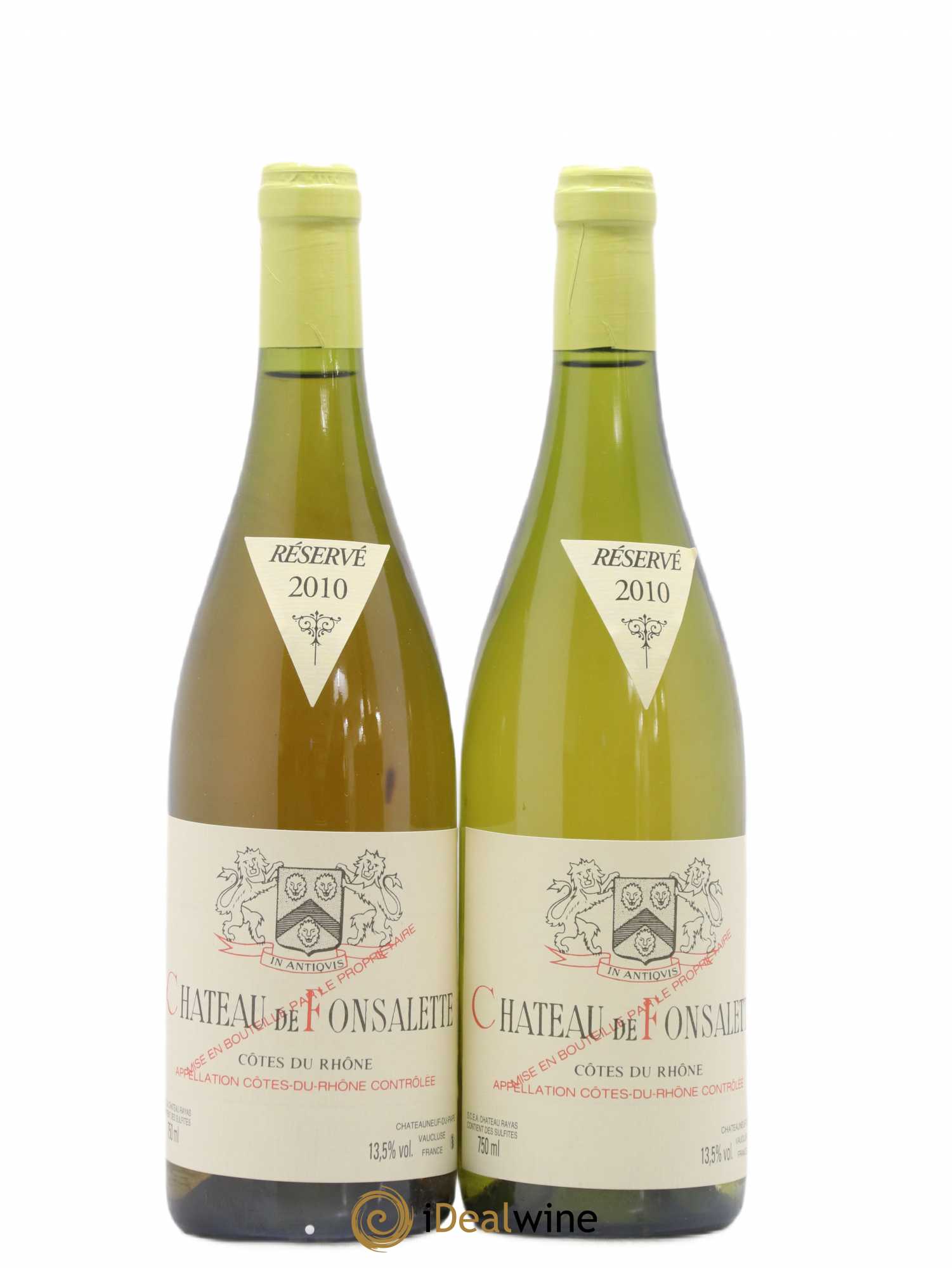 Côtes-du-Rhône Château de Fonsalette Emmanuel Reynaud 2010 - Posten von 2 Flaschen - 0