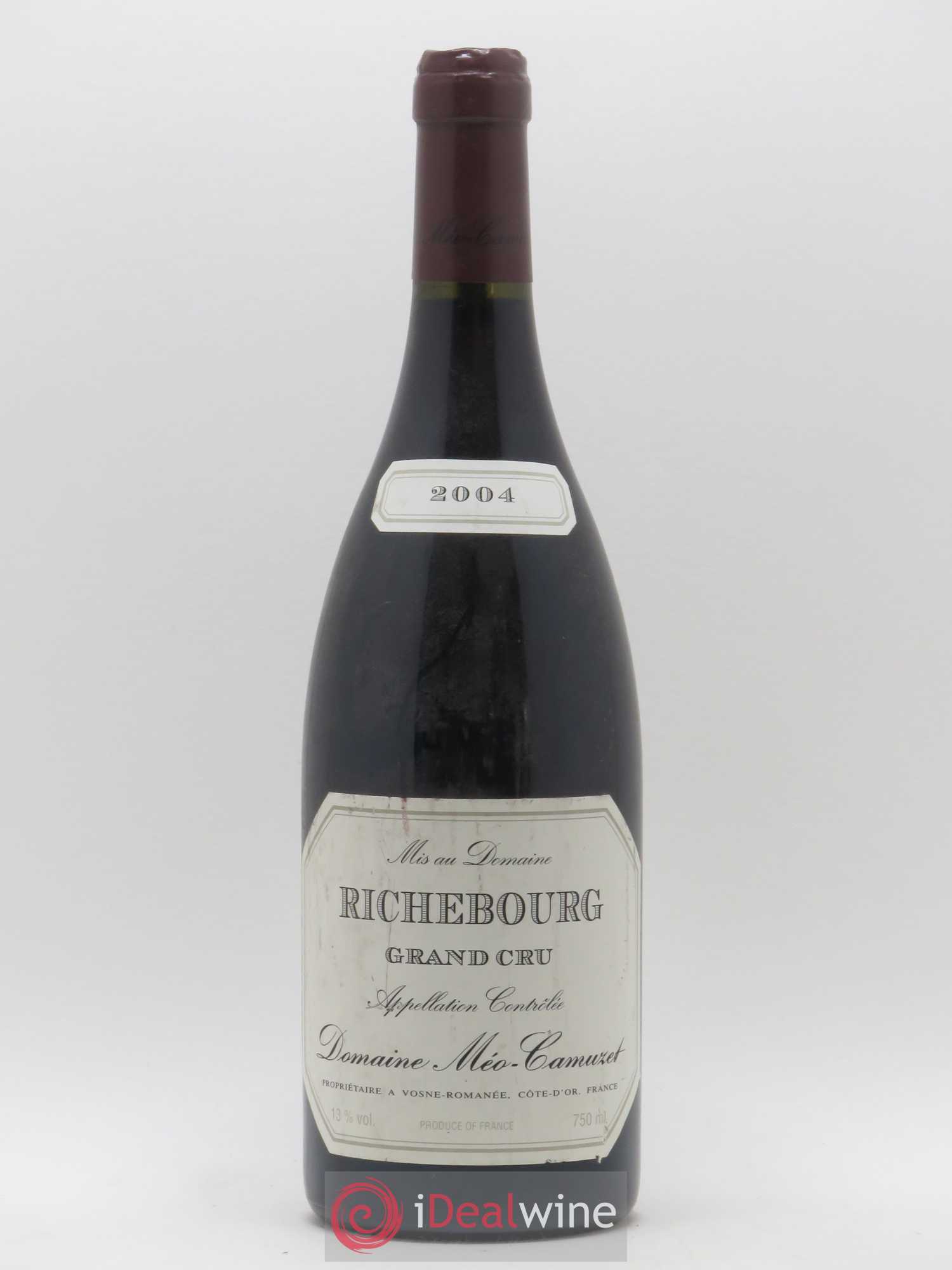 Richebourg Grand Cru Méo-Camuzet (Domaine) 2004 - Lot de 1 bouteille - 0