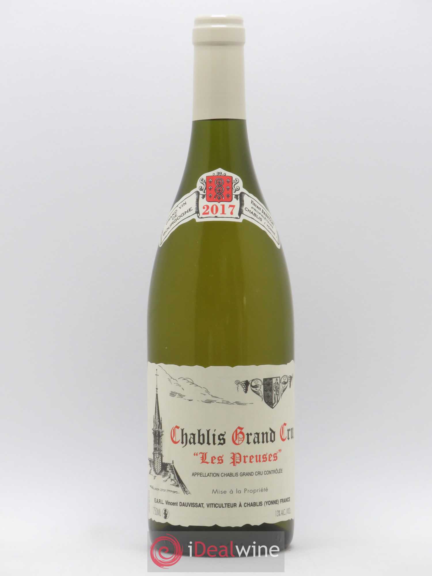 Chablis Grand Cru Les Preuses Vincent Dauvissat (Domaine) 2017 - Lot de 1 bouteille - 0