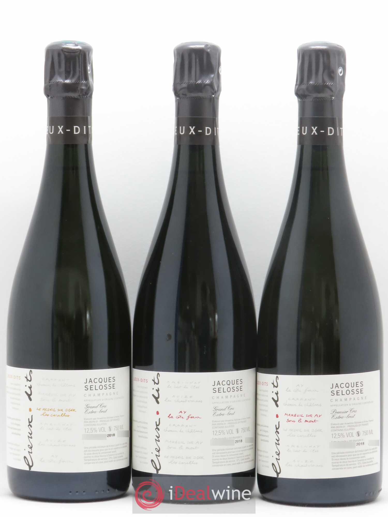 Caisse Collection Lieux-dits Jacques Selosse - Lot de 6 bouteilles - 1