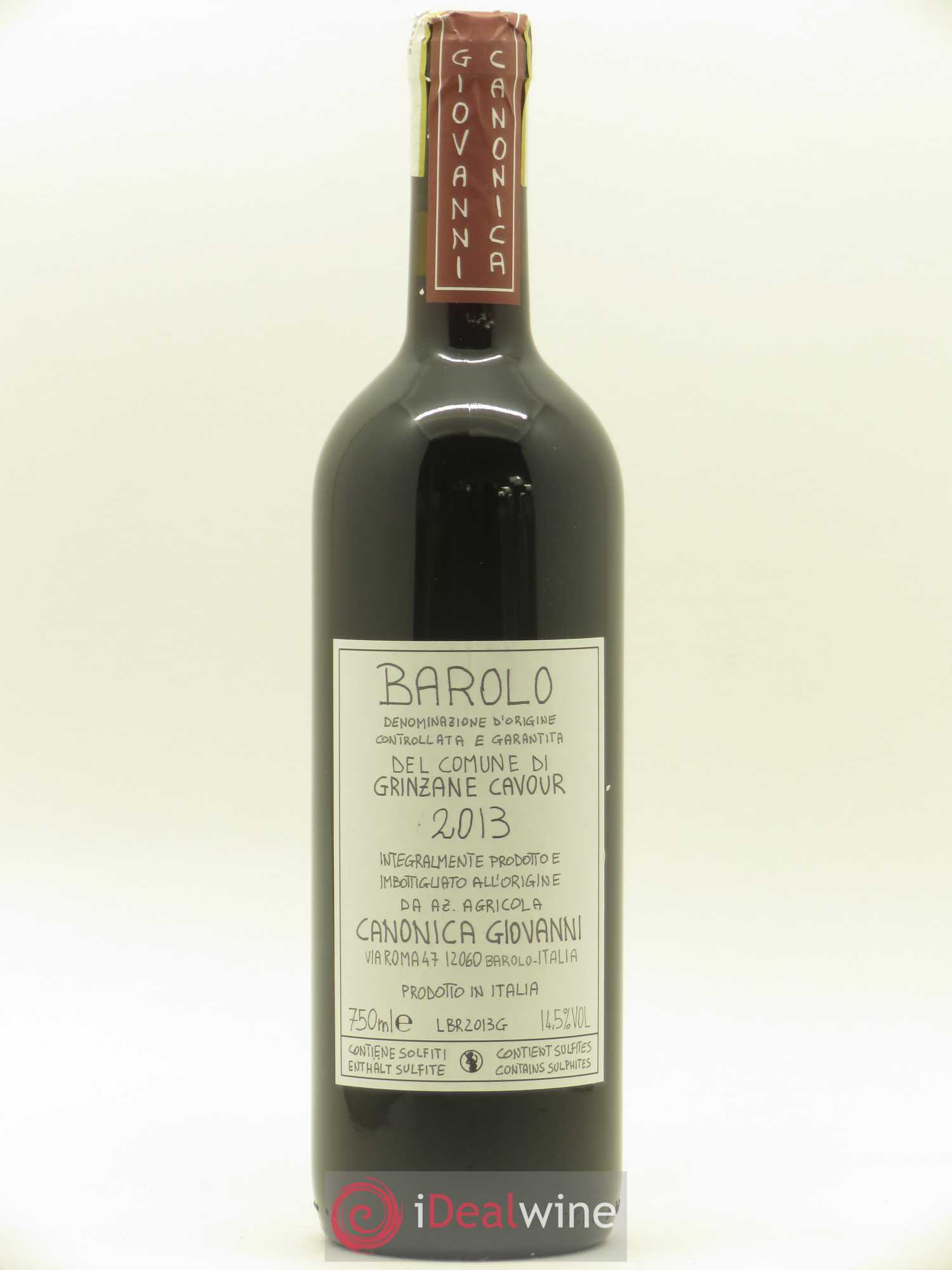 Barolo Grinzane Cavour Giovanni Canonica 2013 - Posten von 1 Flasche - 0
