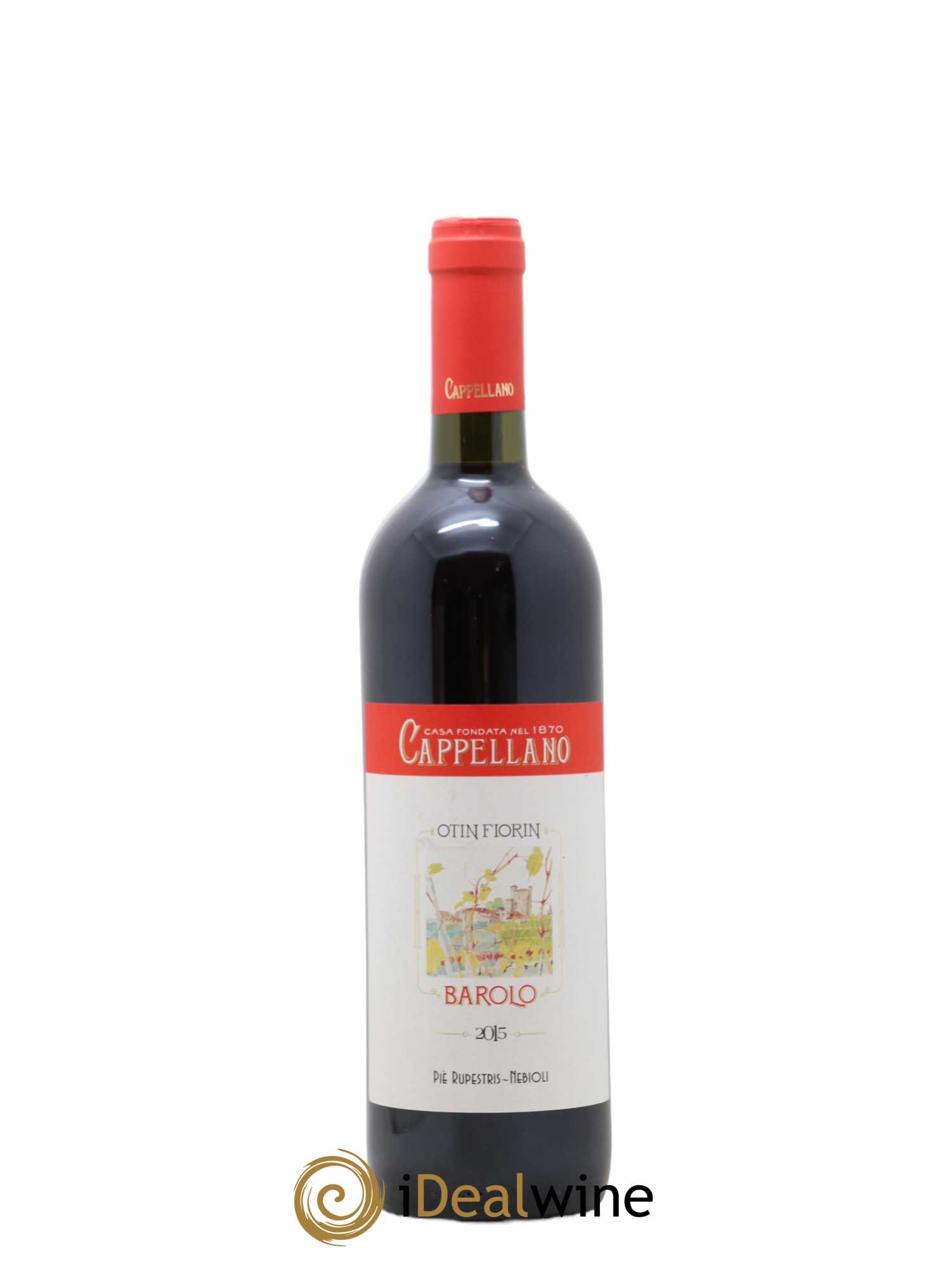 Barolo DOCG Pie Rupestris Cappellano 2015 - Lot de 1 bouteille - 0
