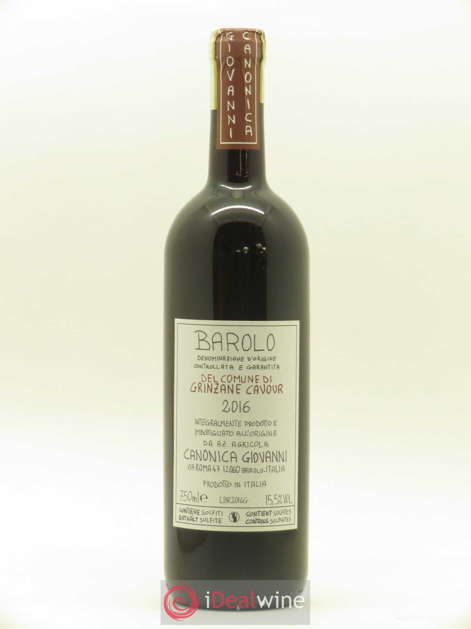 Barolo Grinzane Cavour Giovanni Canonica 2016 - Posten von 1 Flasche - 0