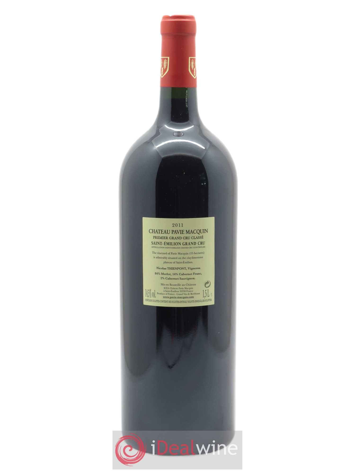 Château Pavie Macquin 1er Grand Cru Classé B 2011 - Lot de 1 magnum - 1