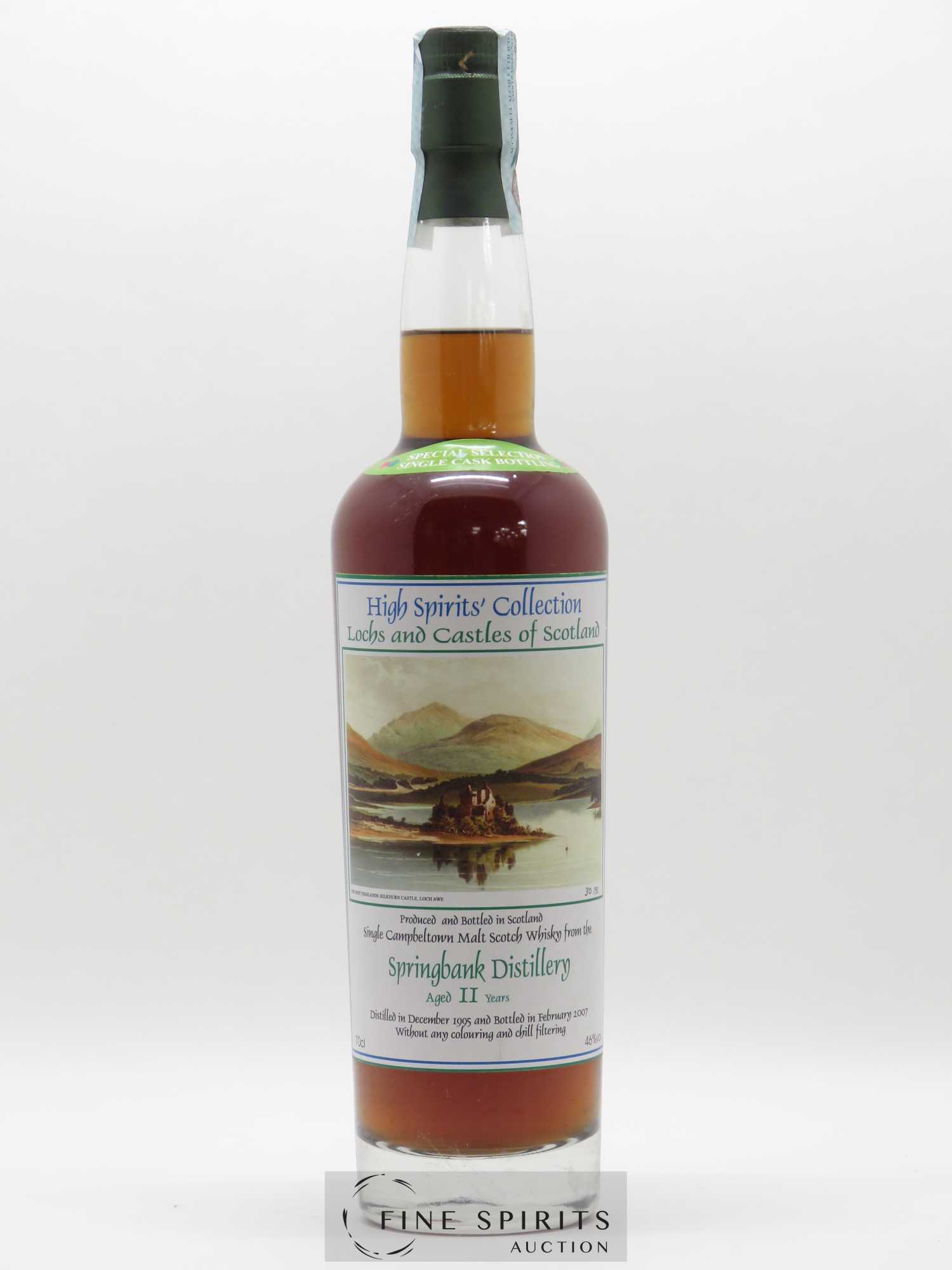 Springbank 11 years 1995 Of. Lochs and Castles One of 51 bottles - bottled 2007 High Spirit's Collection - Lot de 1 bouteille - 0