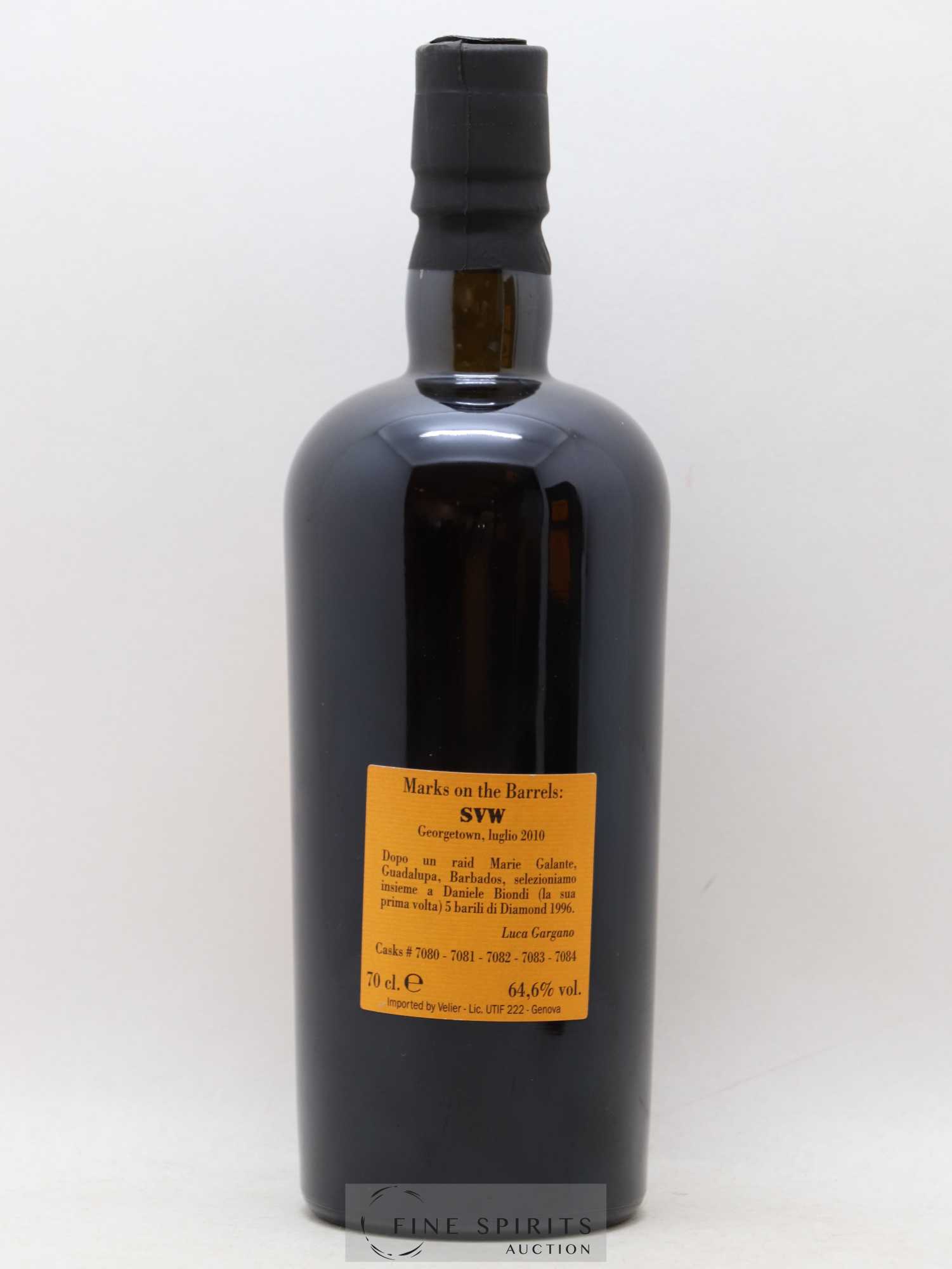 Diamond 15 years 1996 Of. Full Proof Barrels SVW - bottled in 2011 Velier - Lot de 1 bouteille - 2