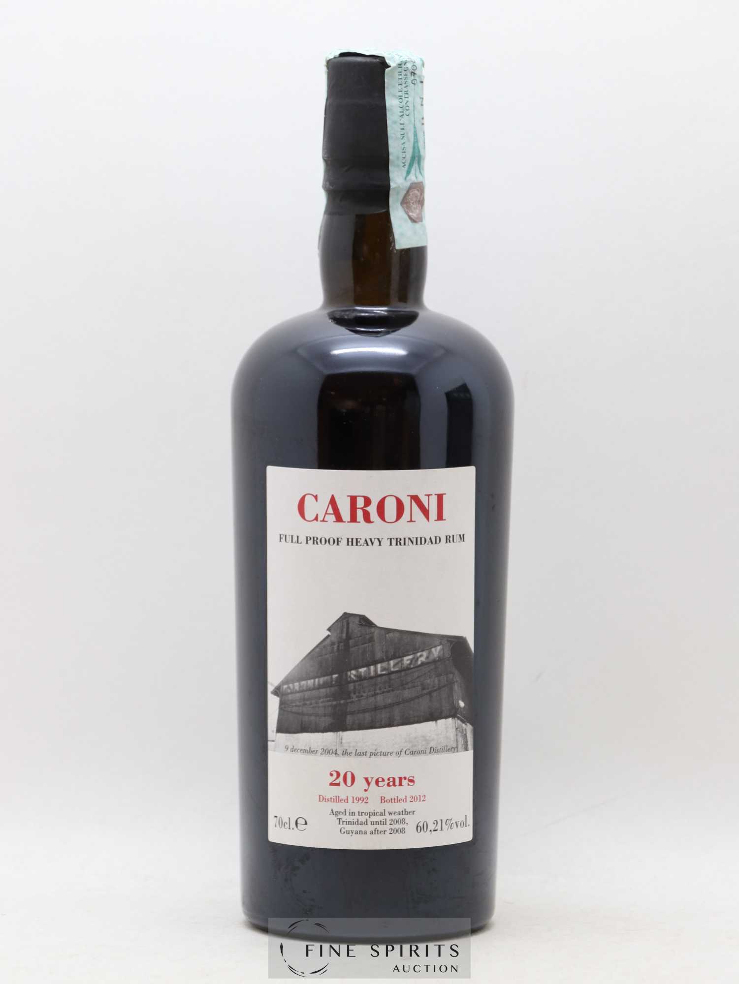 Caroni 20 years 1992 Velier Full Proof 1621 bottles - bottled 2012 - Lot de 1 bouteille - 1