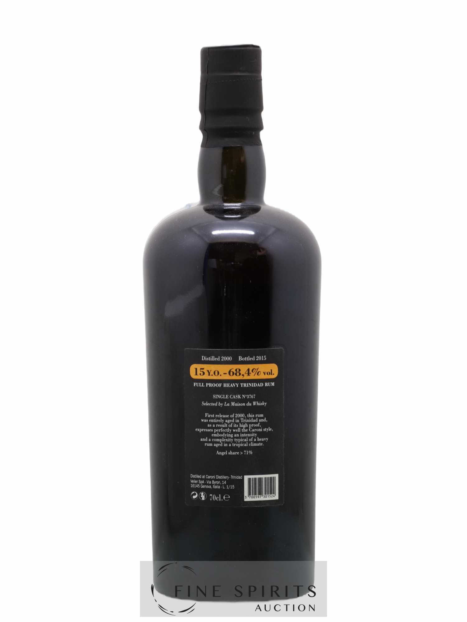 Caroni 15 years 2000 Velier Single Cask n°3767 - bottled 2015 LMDW - Lot de 1 bouteille - 1