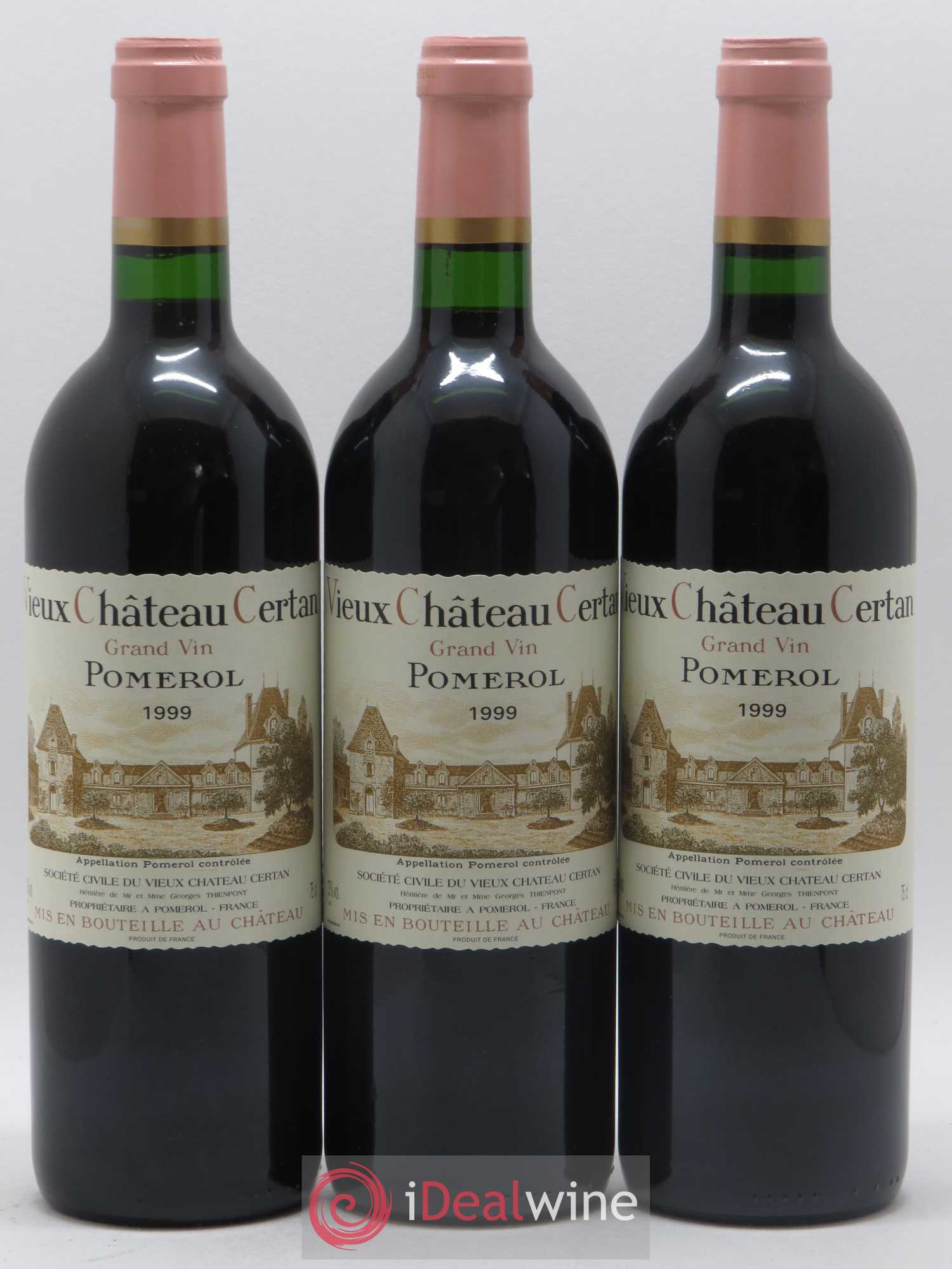 Vieux Château Certan 1999 - Lot de 3 bouteilles - 0