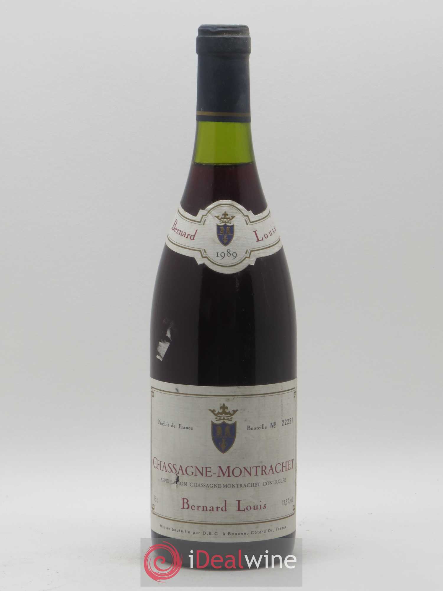 Chassagne-Montrachet Bernard Louis 1989 - Lot de 1 bouteille - 0