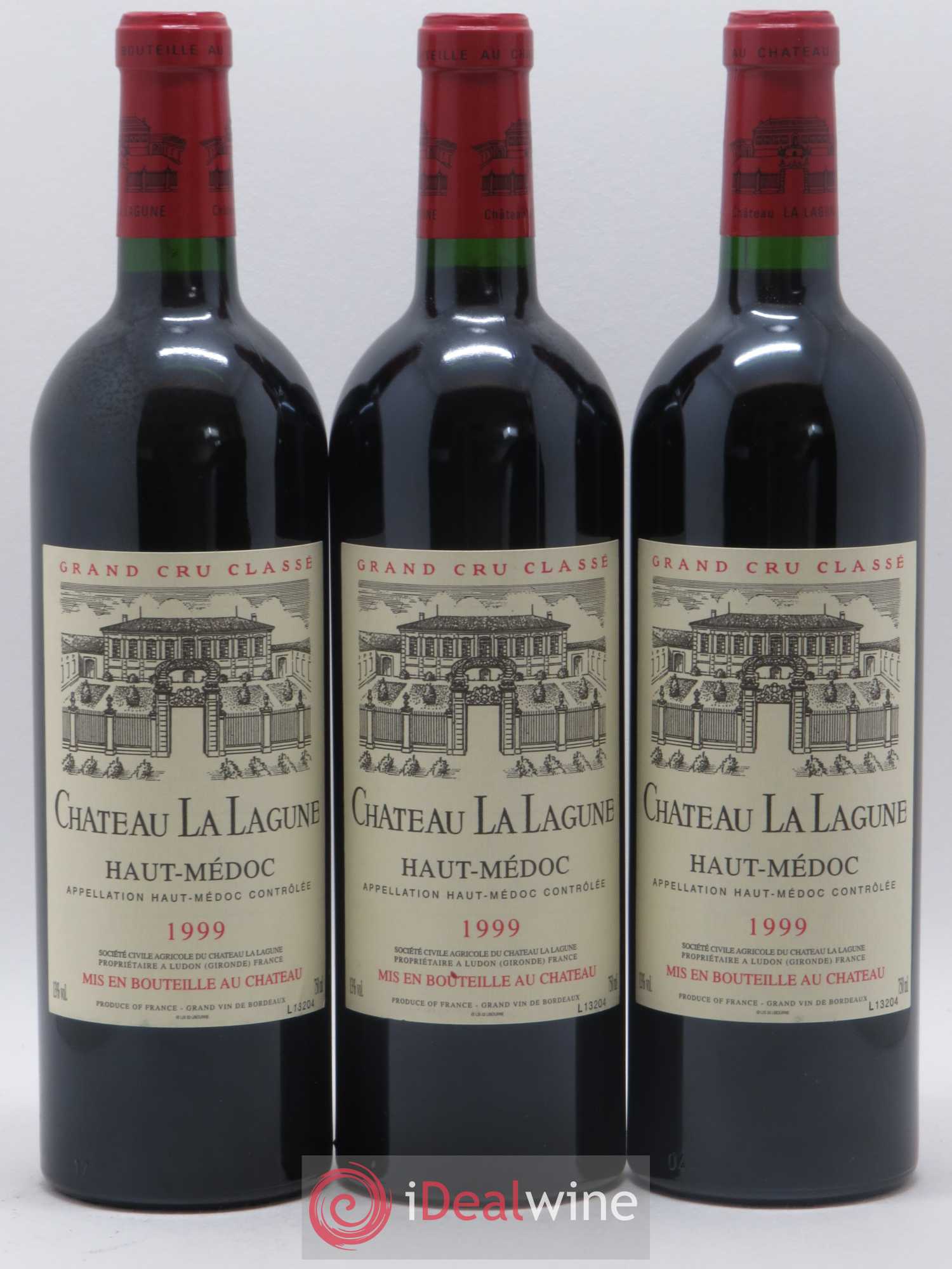Château la Lagune 3ème Grand Cru Classé 1999 - Lot de 3 bouteilles - 0