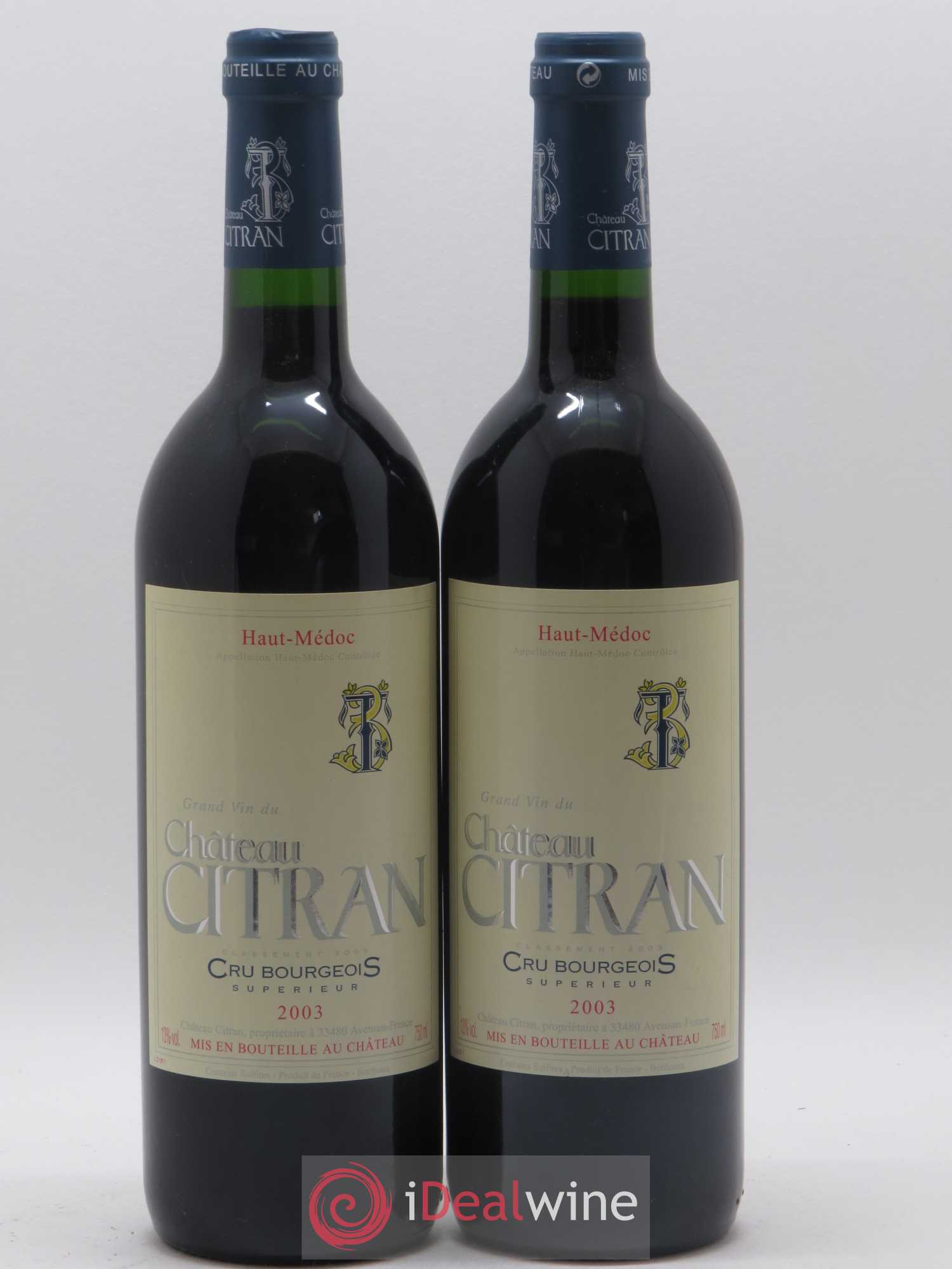 Château Citran Cru Bourgeois 2003 - Lot de 2 bouteilles - 0