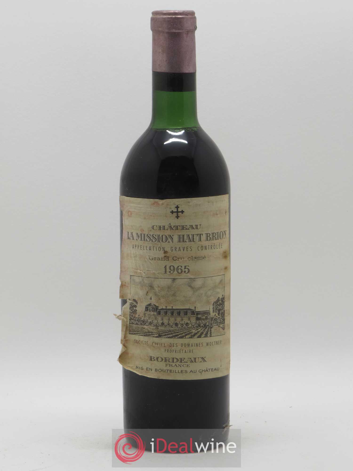 Château la Mission Haut-Brion Cru Classé de Graves 1965 - Lot de 1 bouteille - 0