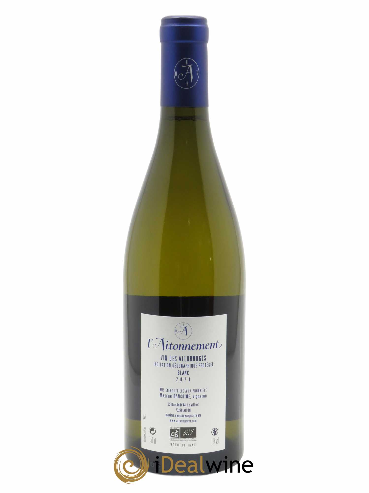 IGP Vin des Allobroges Big Bang L'Aitonnement - Maxime Dancoine 2021 - Lot de 1 bouteille - 1