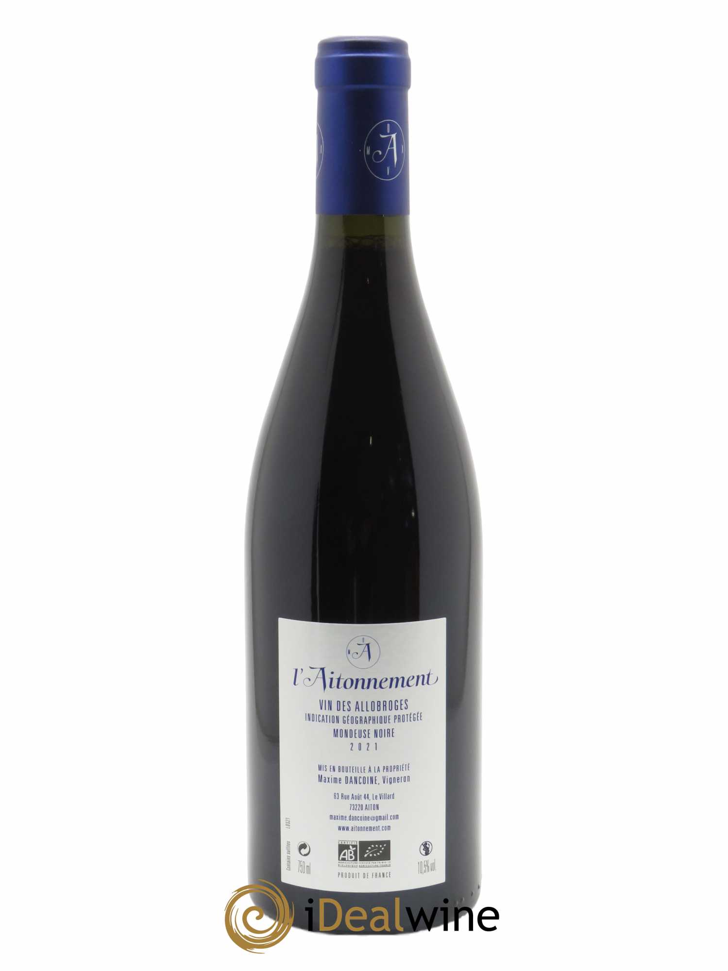IGP Vin des Allobroges Dark Side L'Aitonnement - Maxime Dancoine 2021 - Lot of 1 bottle - 1