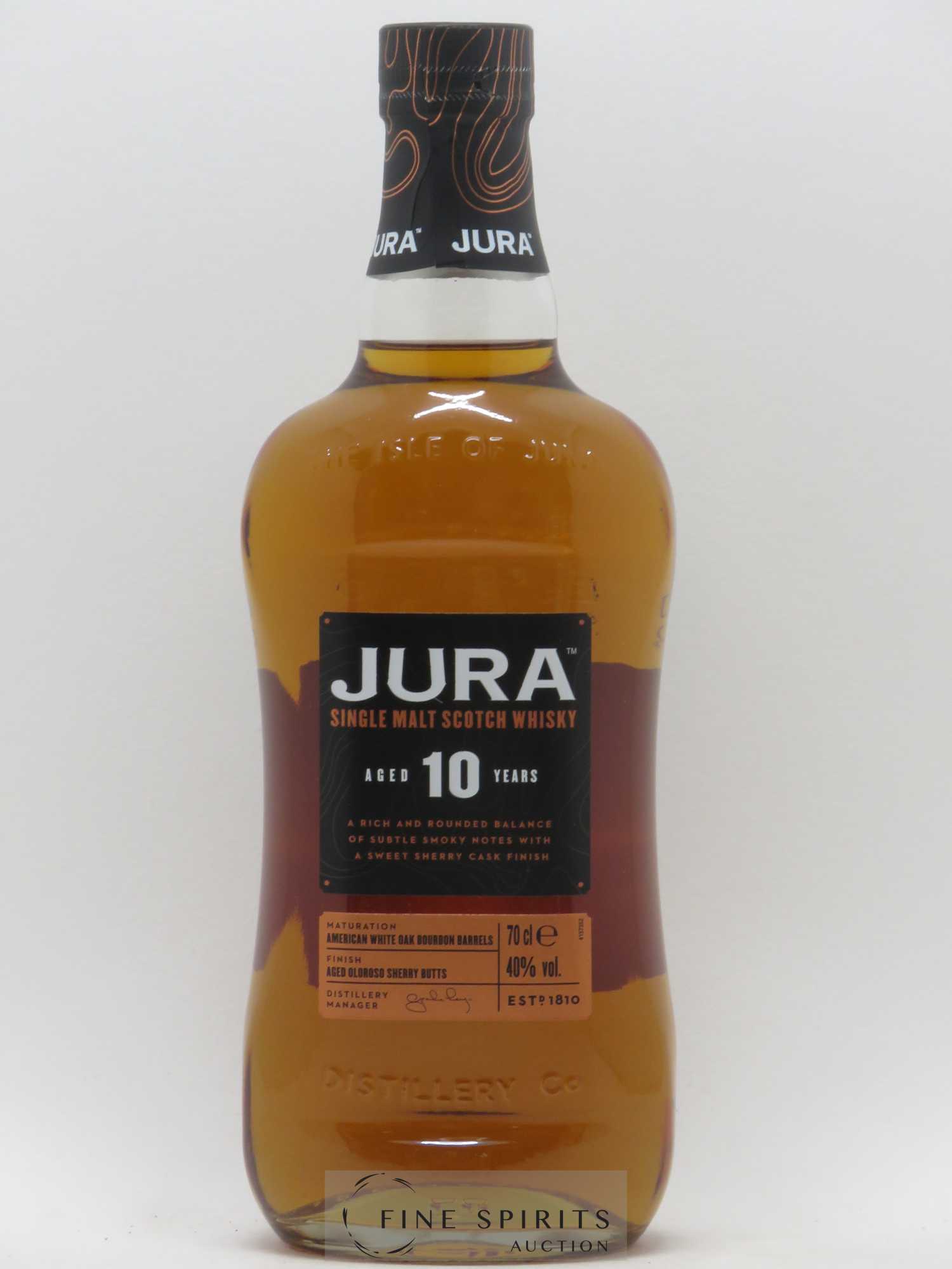 Jura 10 years Of. Sherry Cask Finish - Lot de 1 bouteille - 1