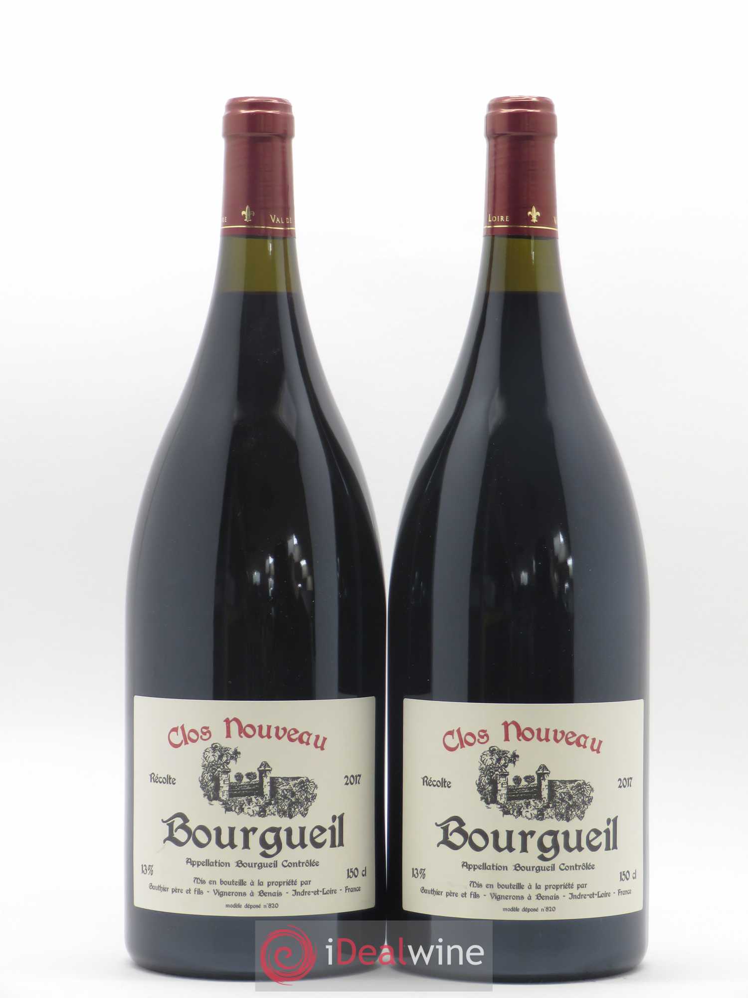 Bourgueil Clos Nouveau Domaine du Bel Air 2017 - Lot de 2 magnums - 0