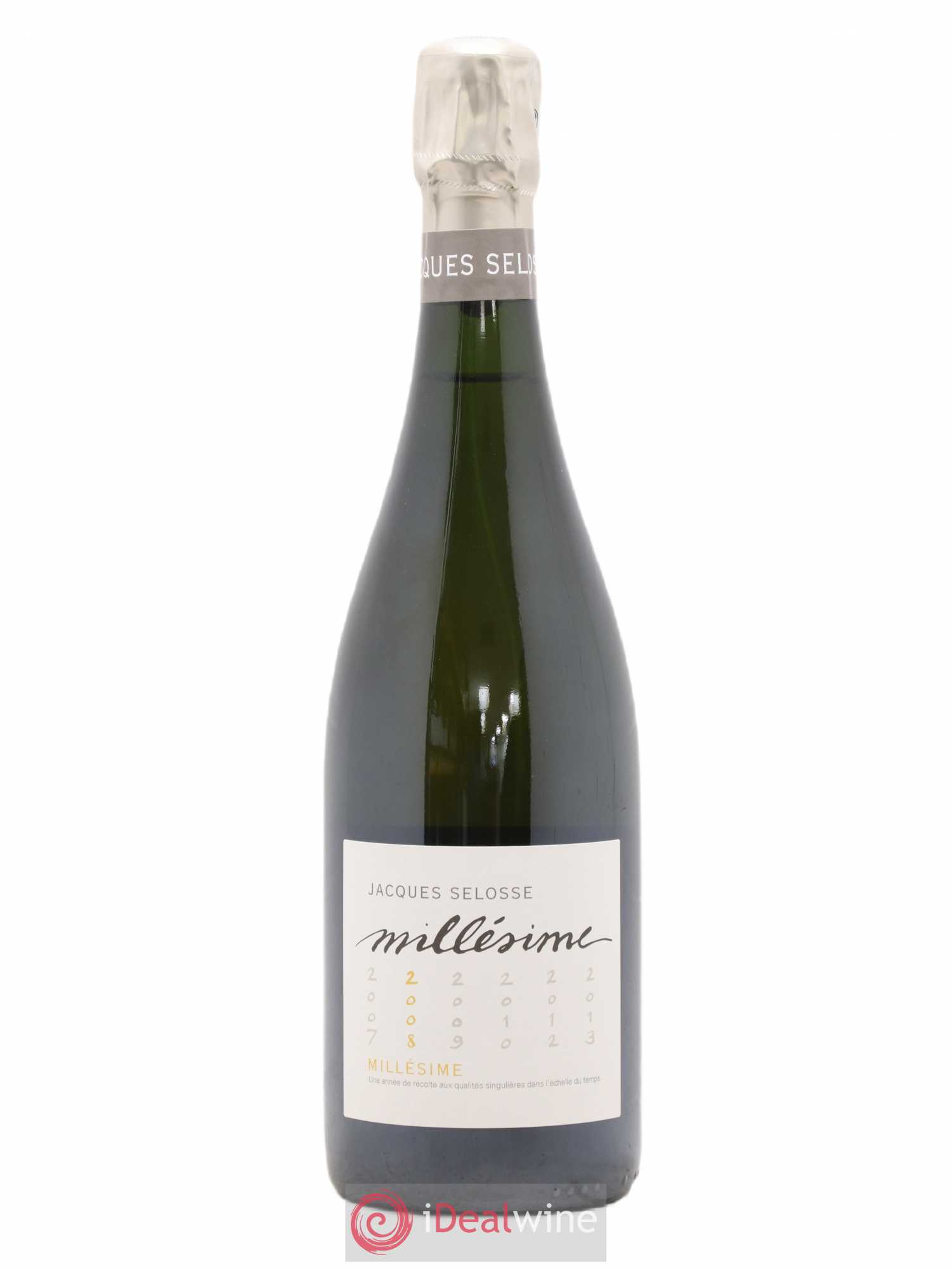 1er Cru Millésimé Extra-Brut Jacques Selosse 2008 - Lot de 1 bouteille - 0